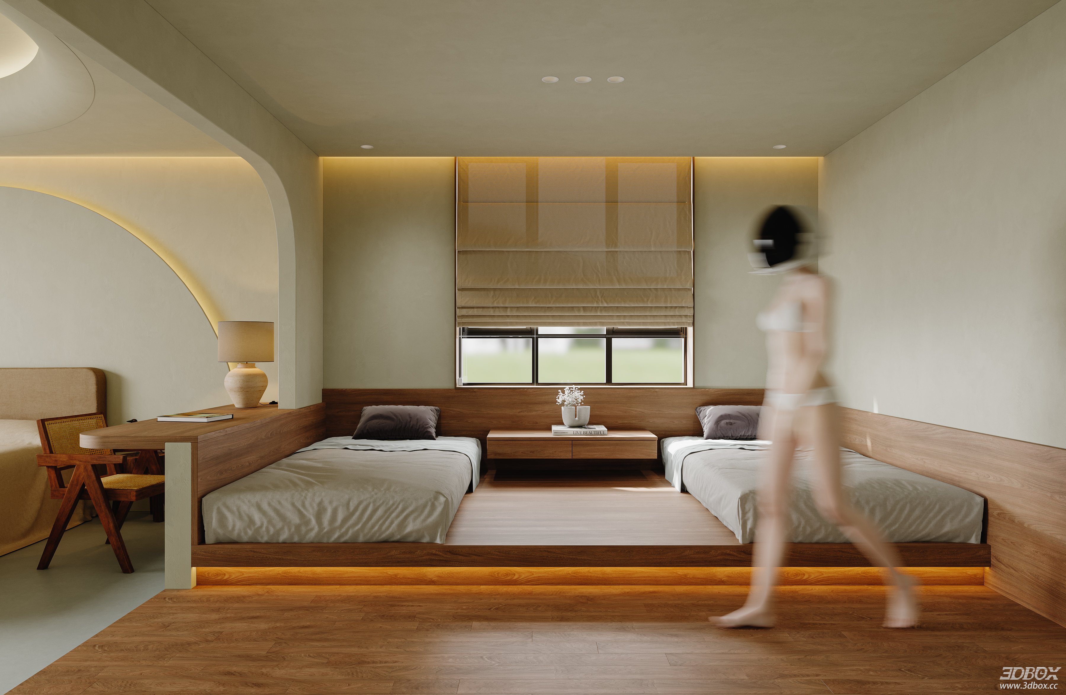Modern Bedroom 3D Model