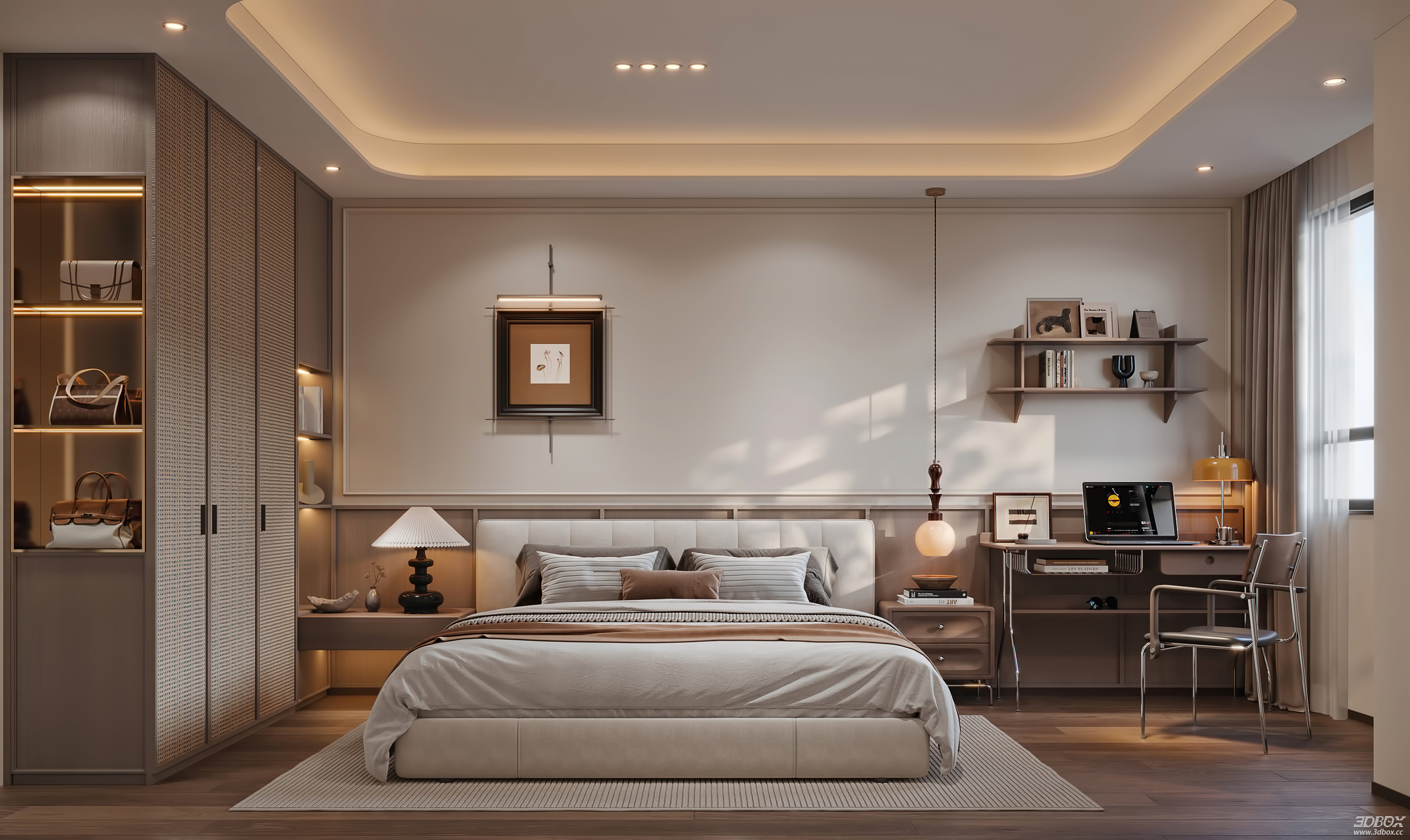 Modern Bedroom 3D Model