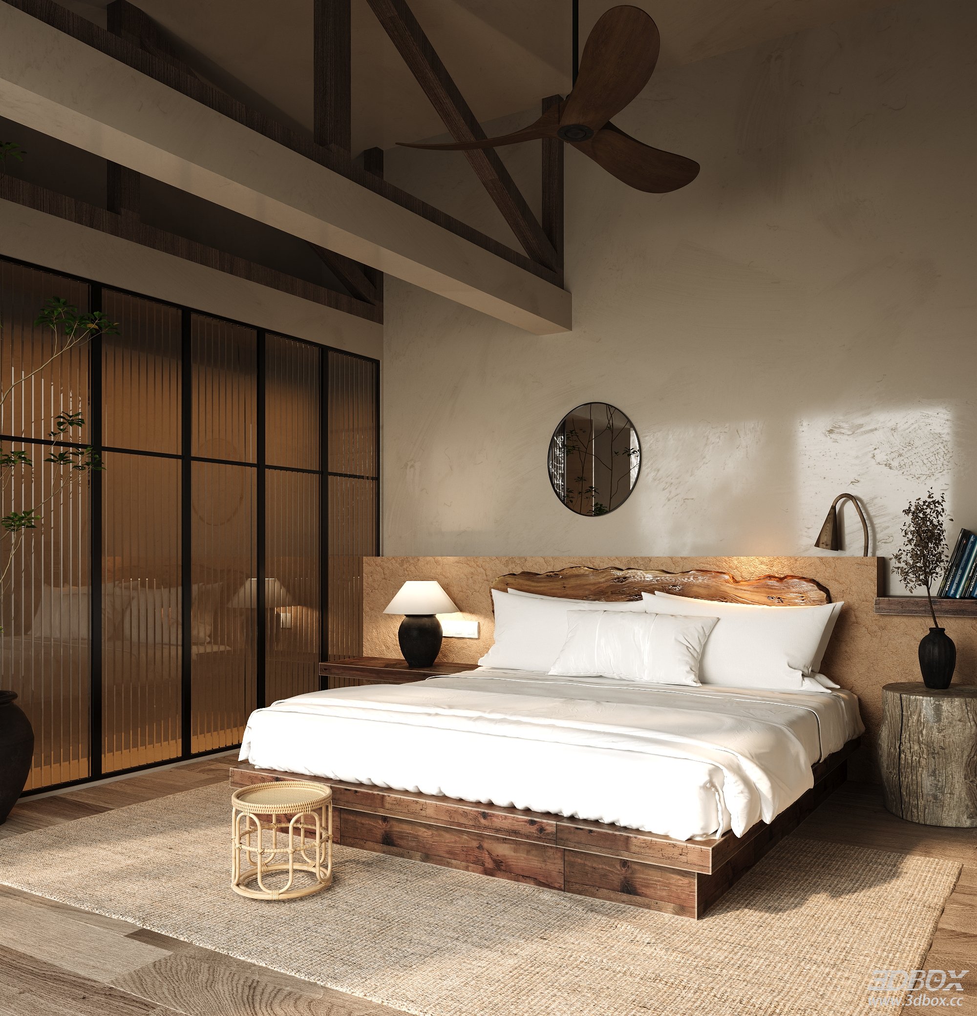 Modern Bedroom 3D Model