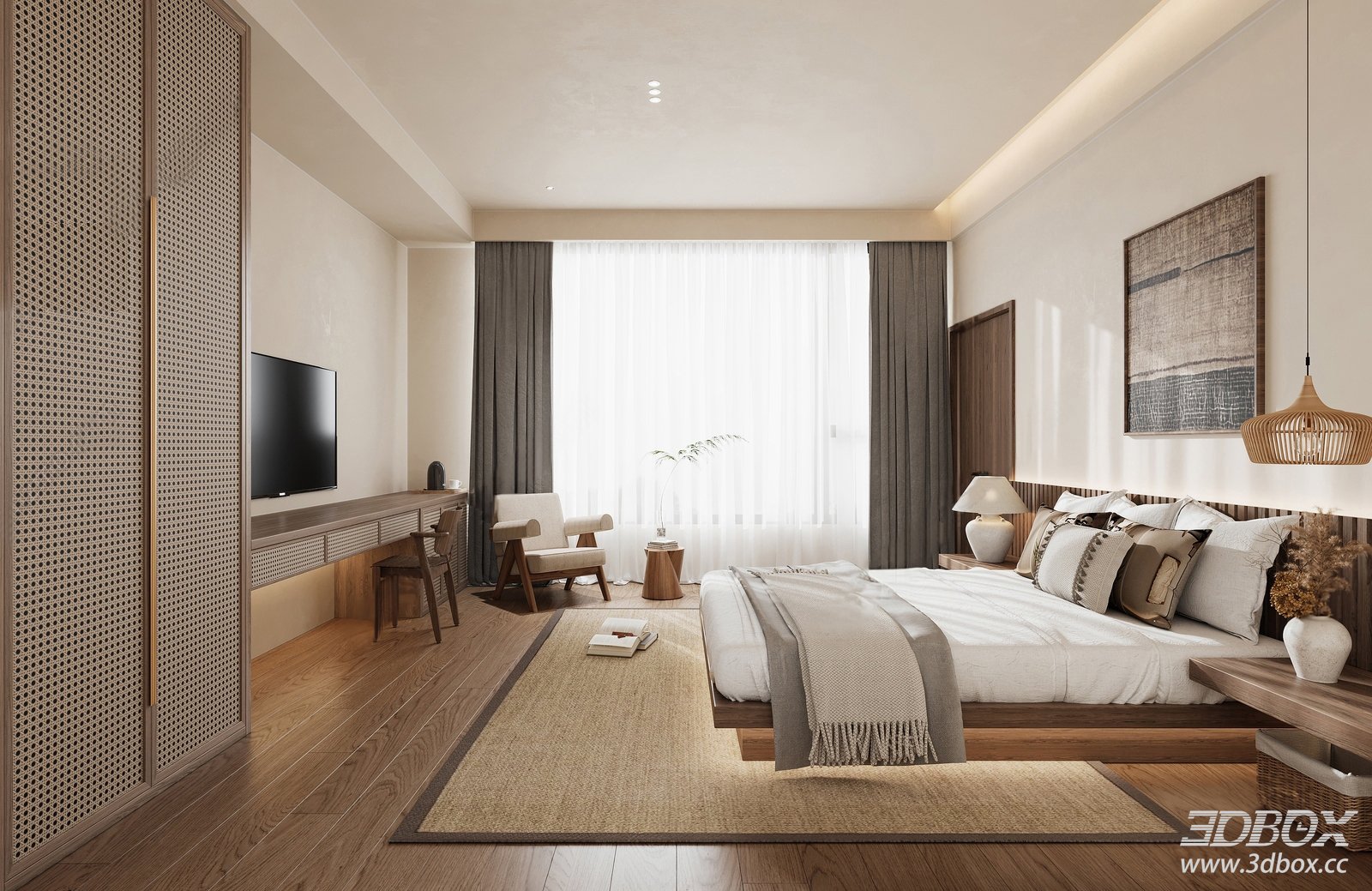 Modern Bedroom 3D Model