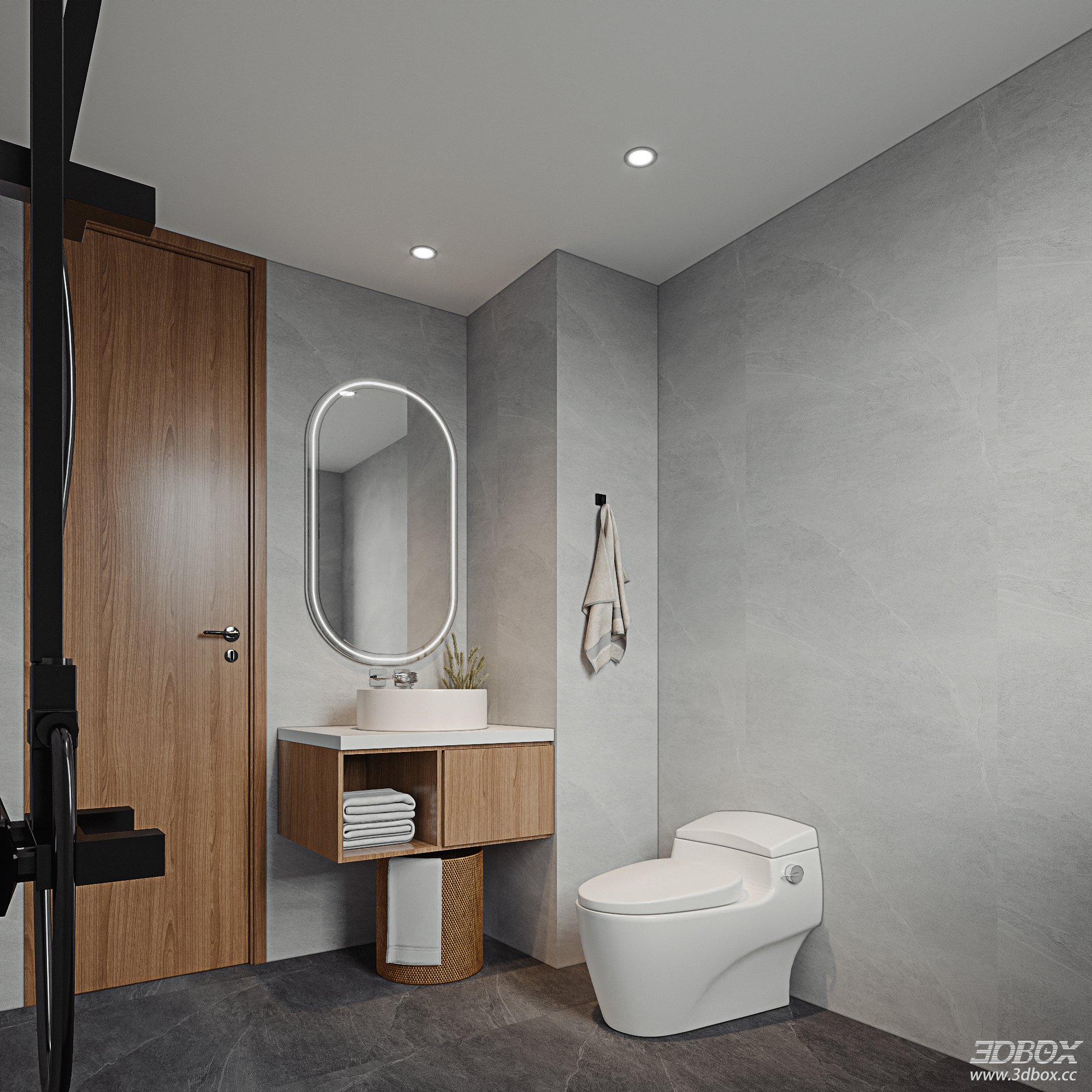 Modern Bathroom 3D Model