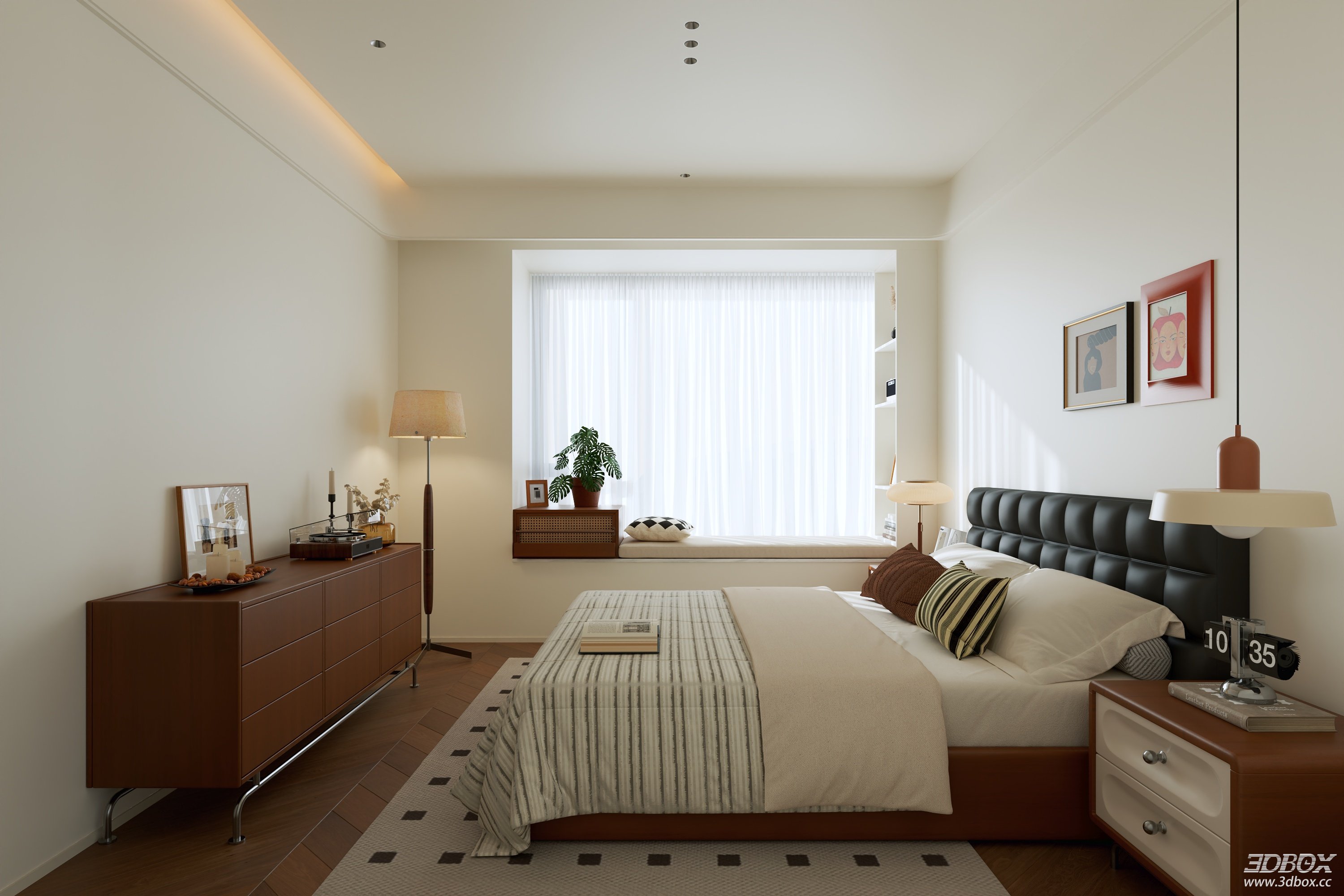 Modern Bedroom 3D Model