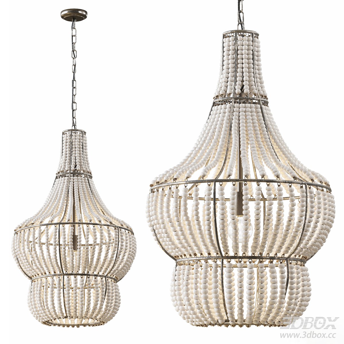 Beaded Ceiling Lamp 3D Model