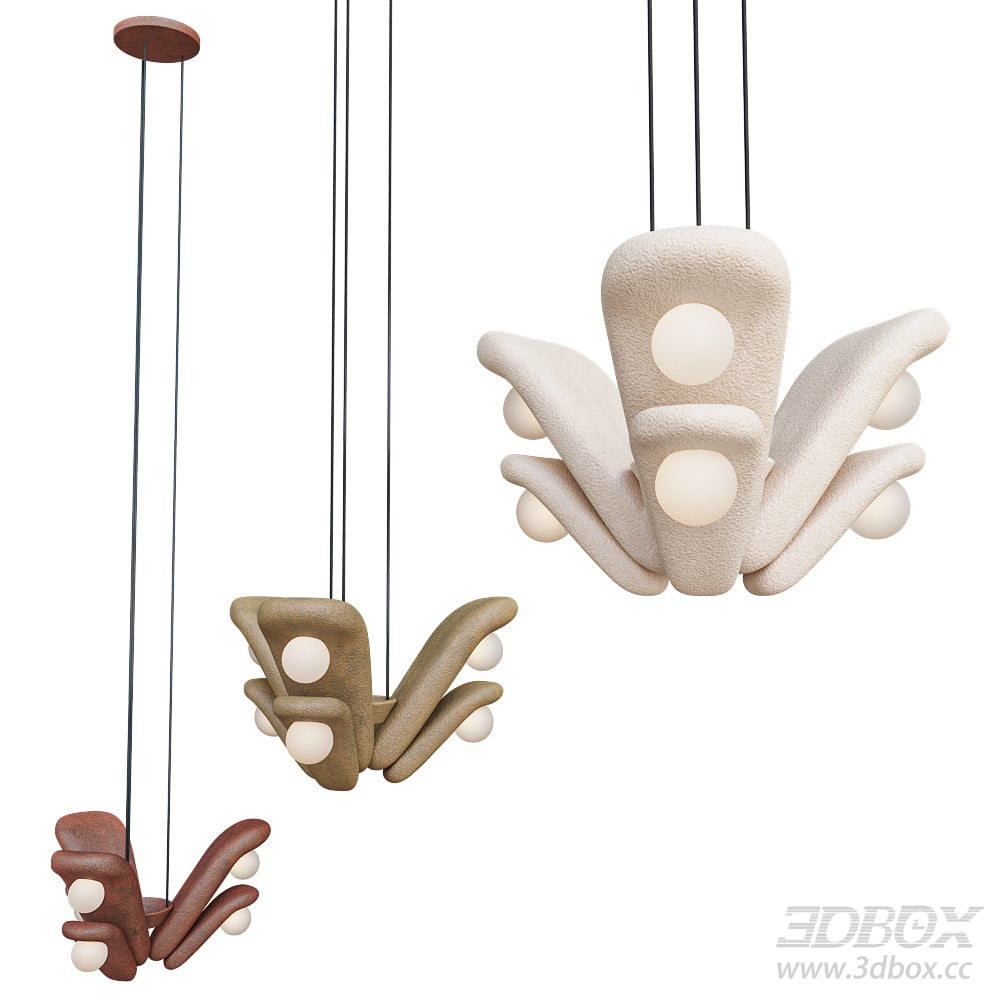 Modern Hanging Neon Light Model