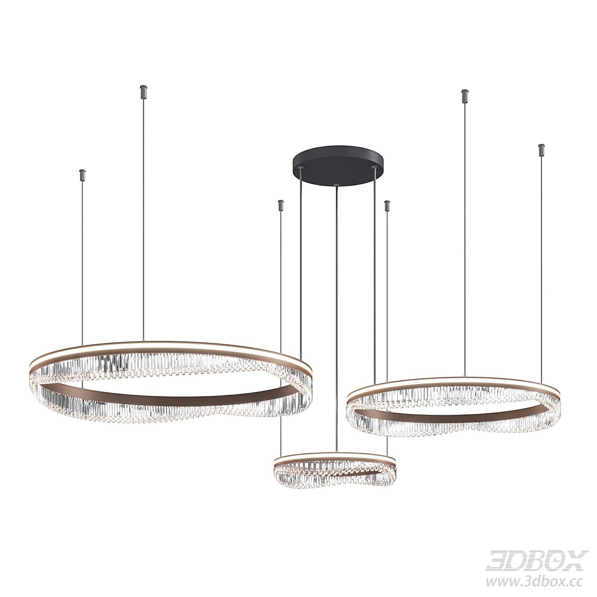 Modern Circular Crystal Ceiling Lamp