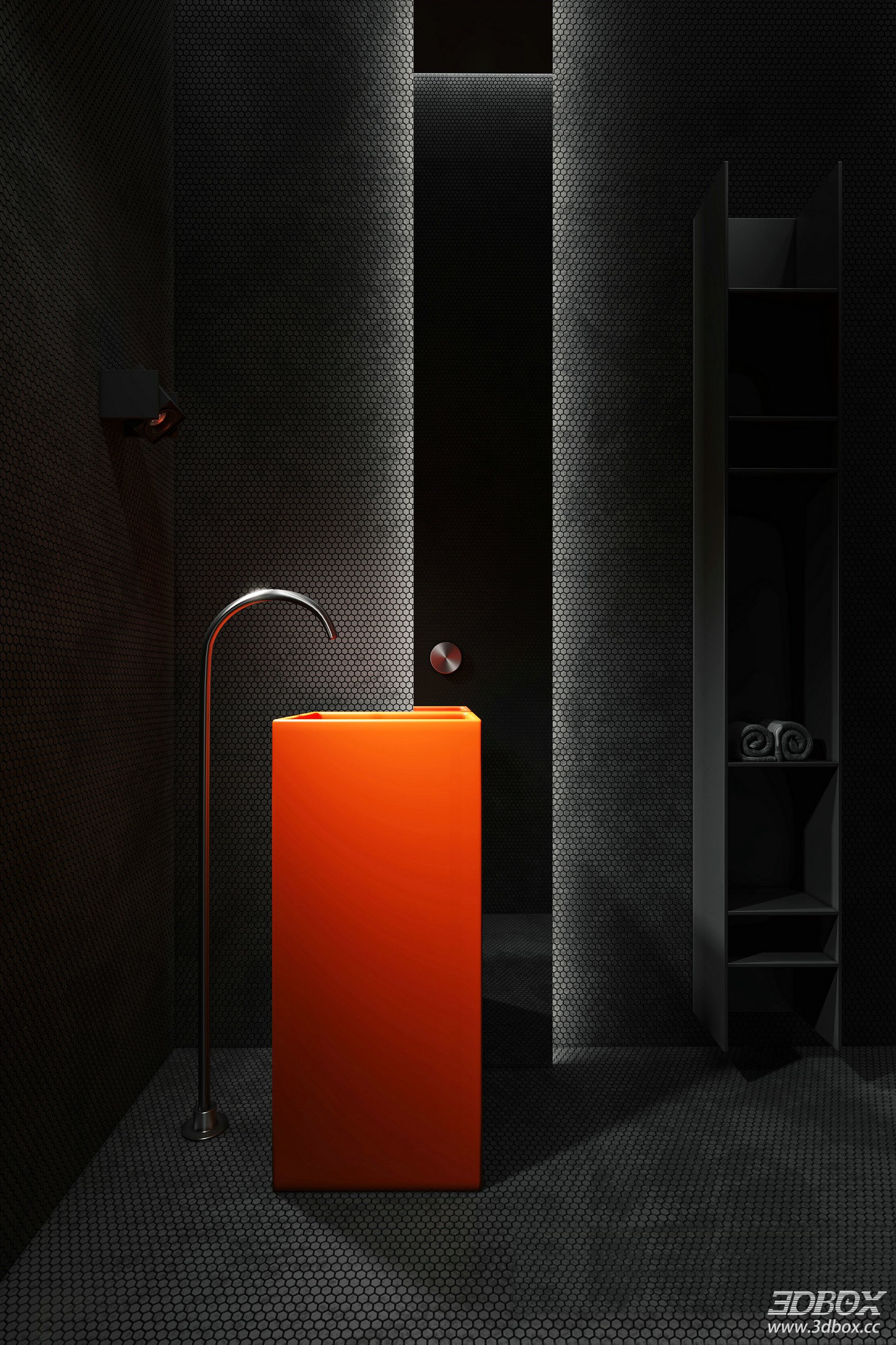 Modern Bathroom Sink and Faucet Model