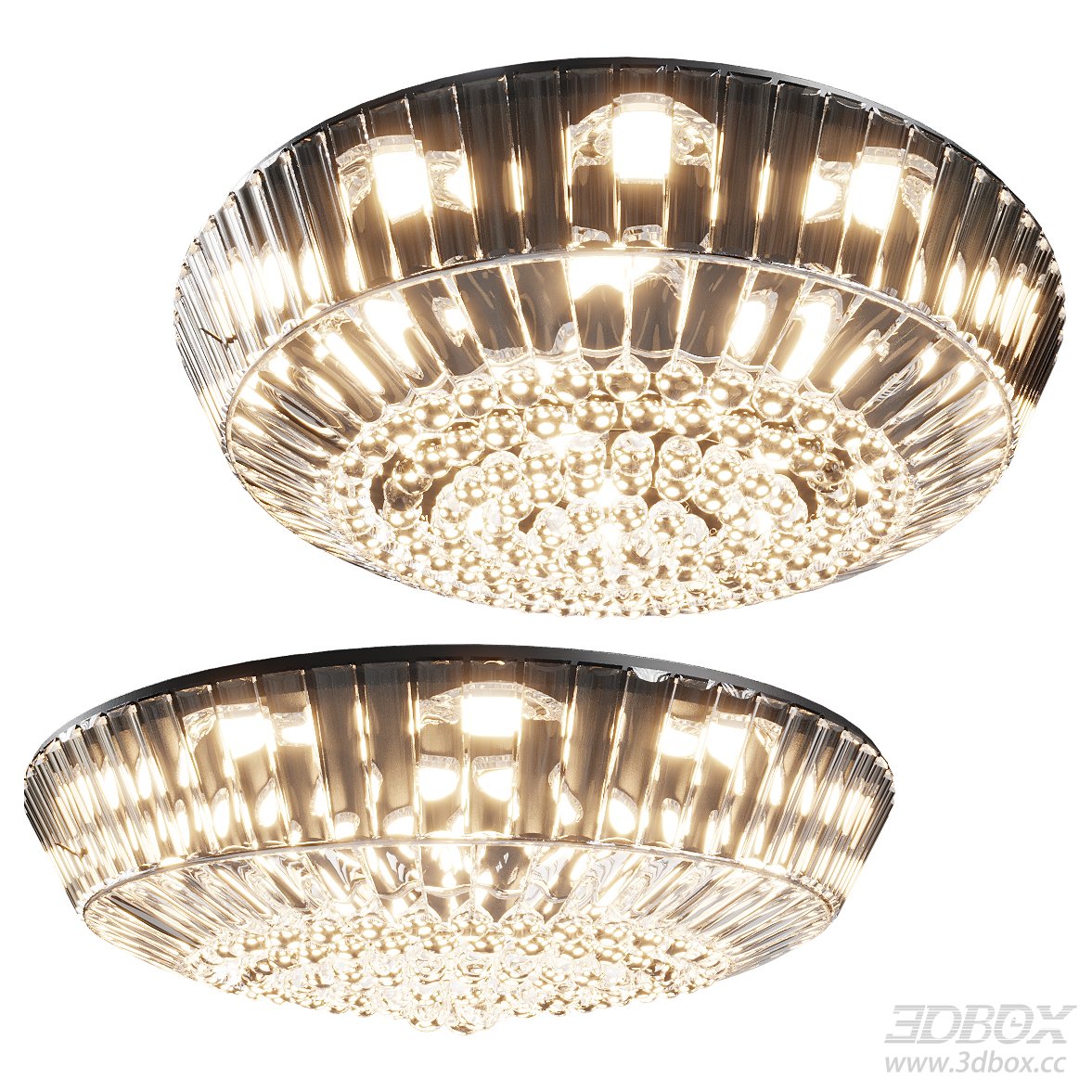 Round Crystal Ceiling Lamp