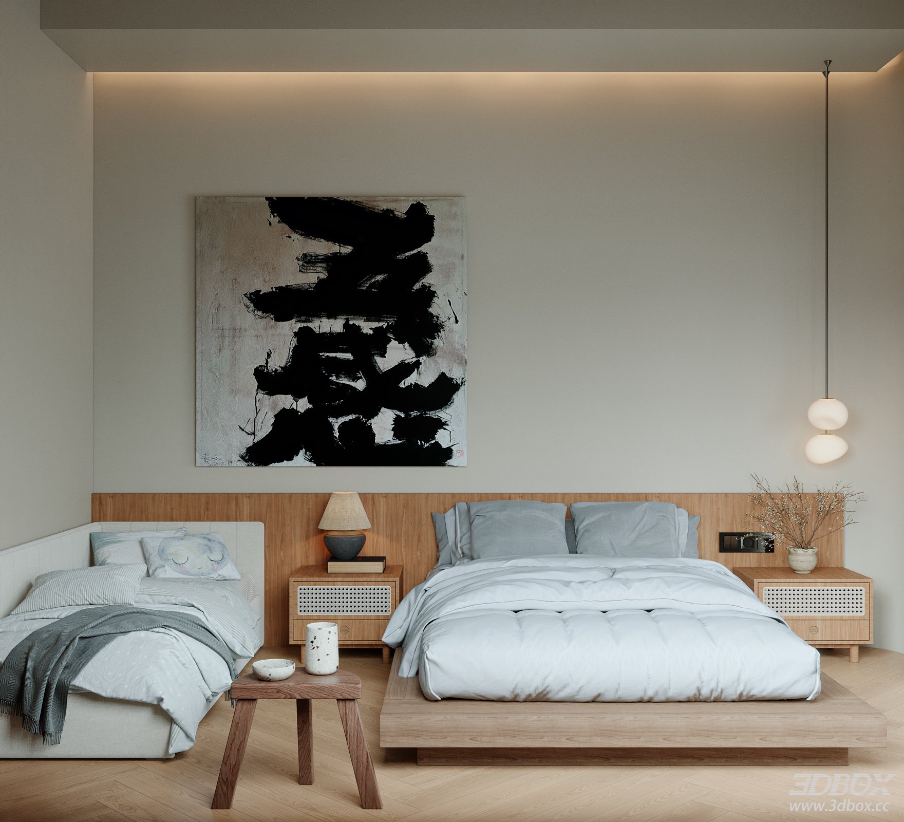 Modern Bedroom 3D Model