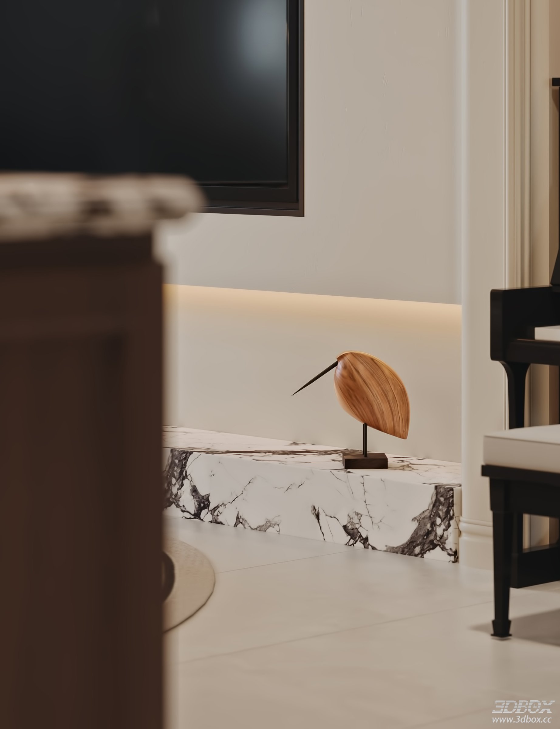 Modern Living Room 3D Model