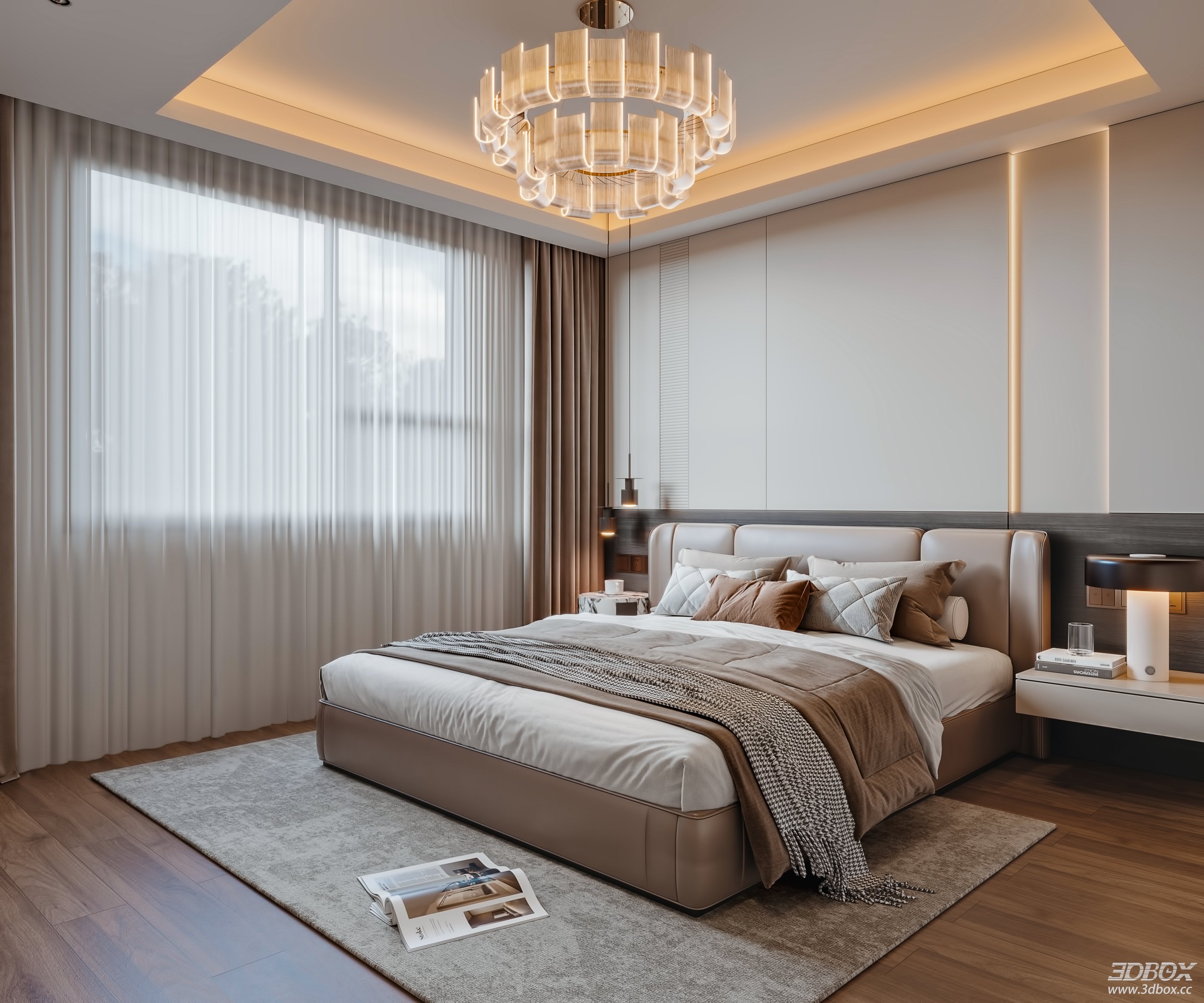 Modern Bedroom 3D Model