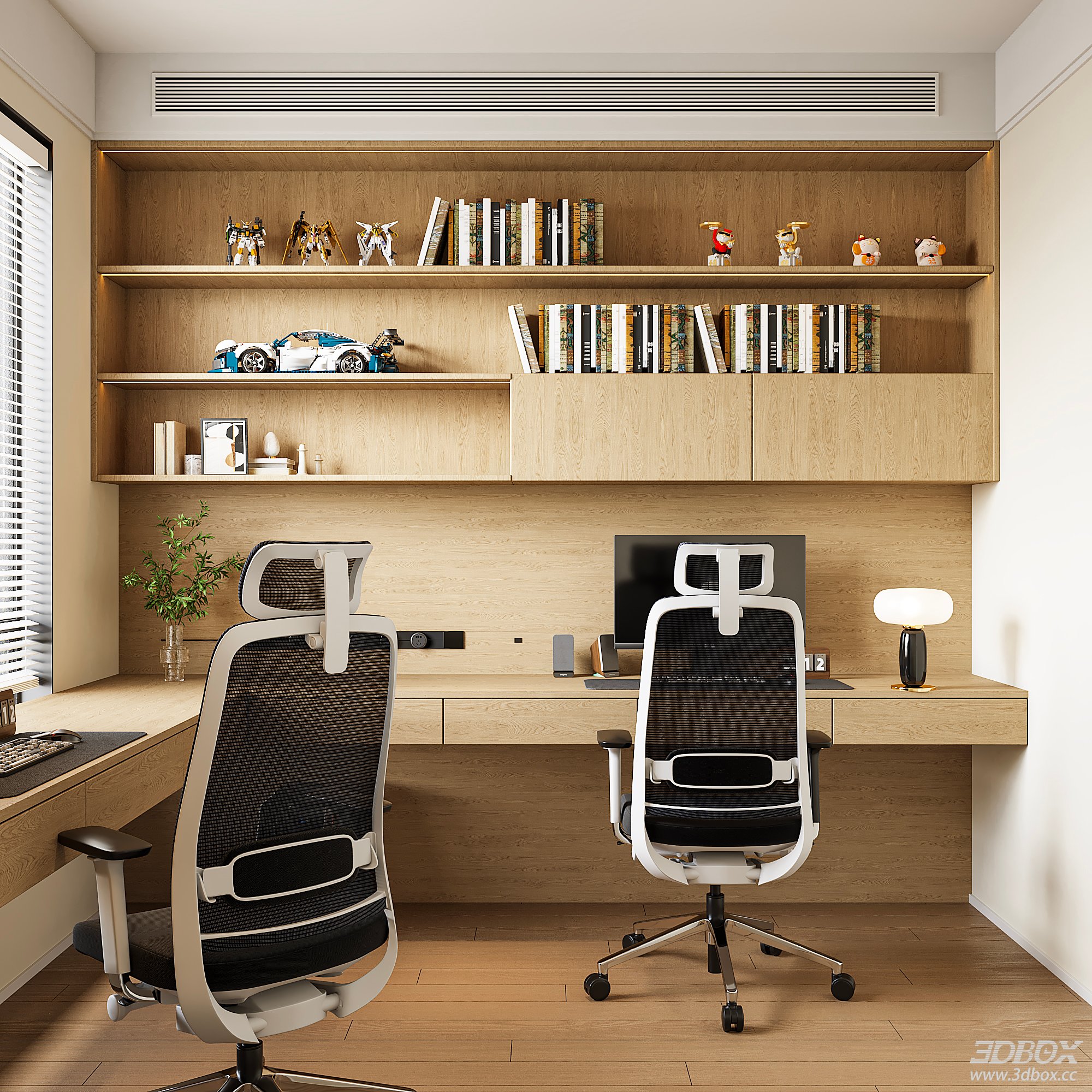 Modern Office Room 3D Model