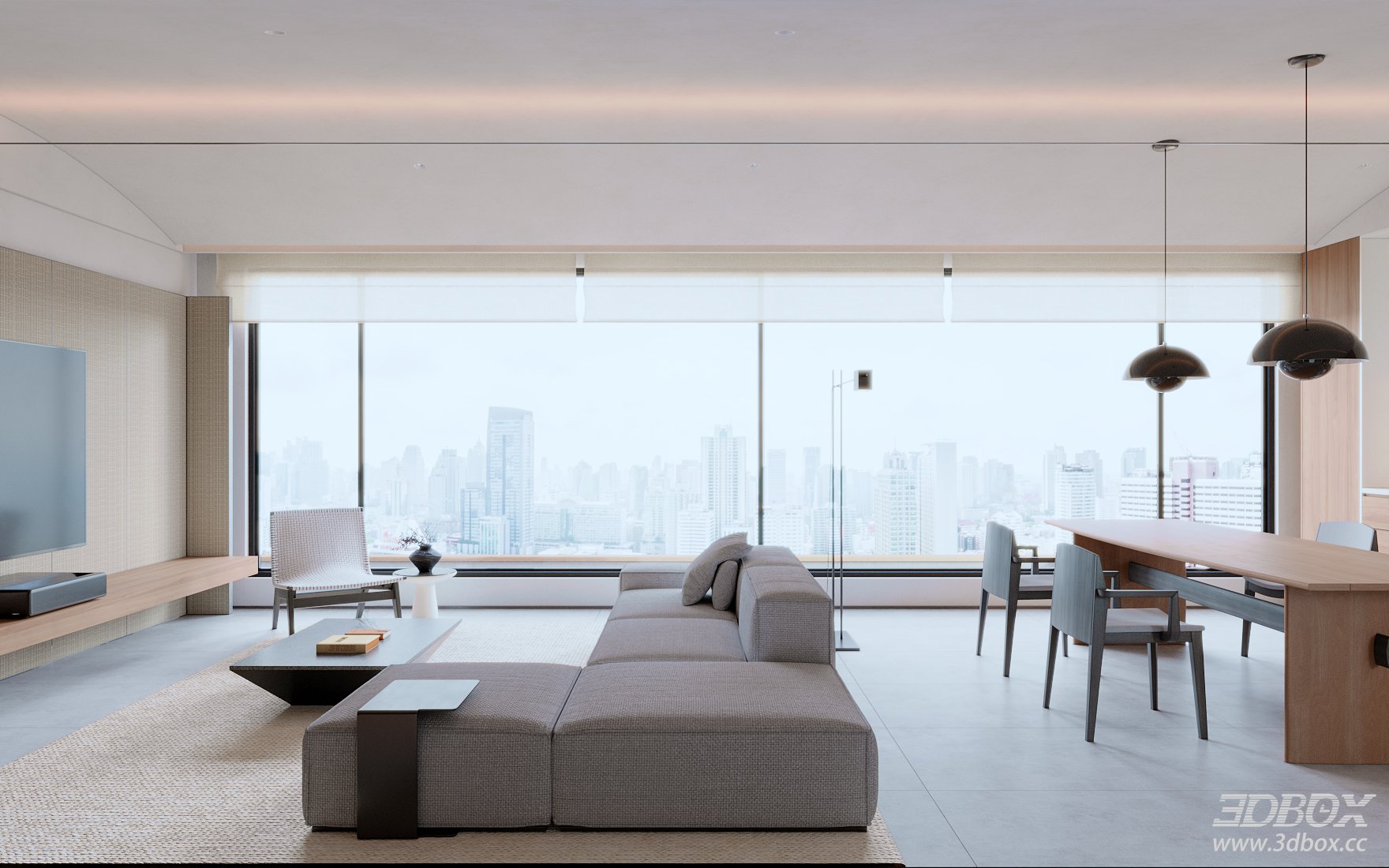 Modern Living Room 3D Model