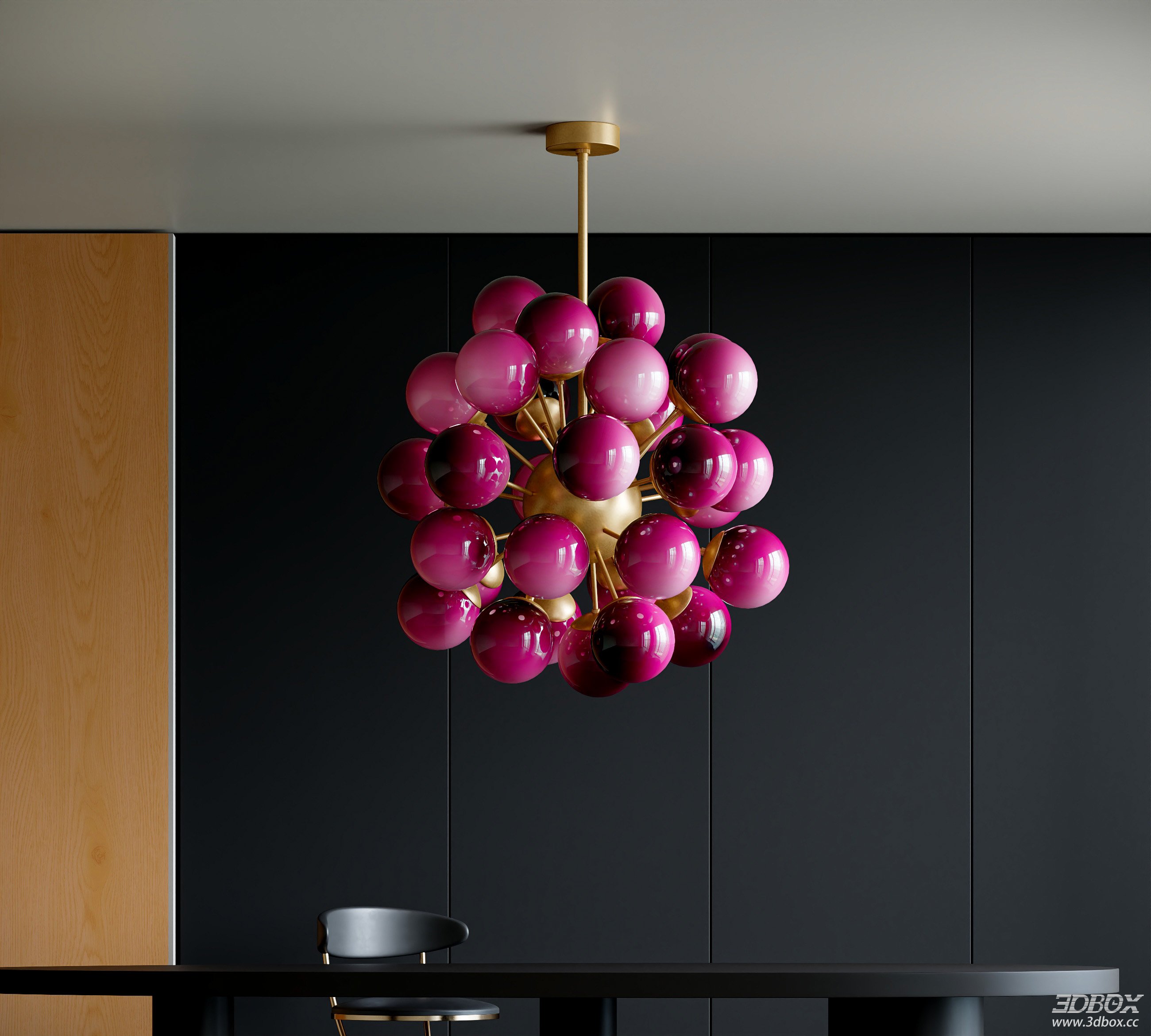 Modern Pink Ceiling Lamp