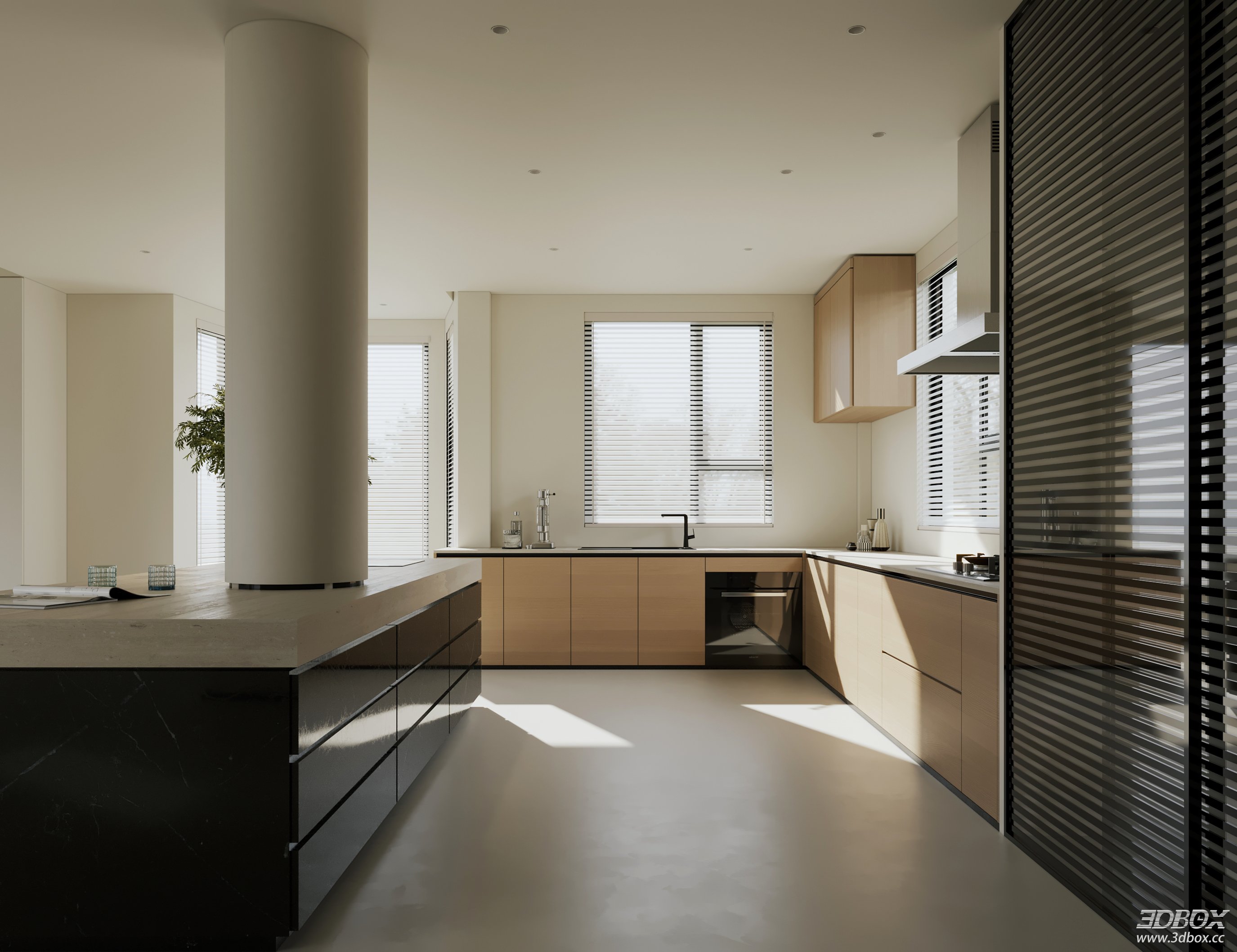 Modern Kitchen 3D Model