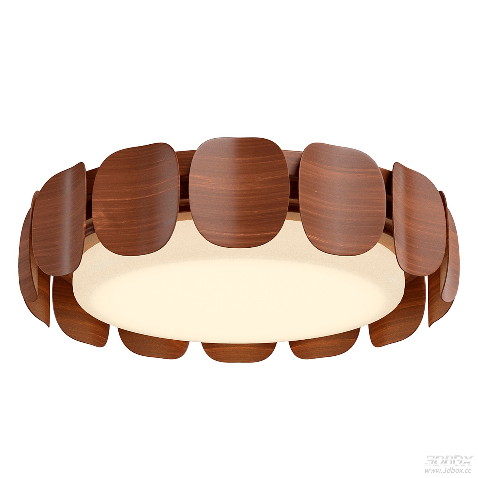 Modern Wooden Ceiling Lamp 3D Model