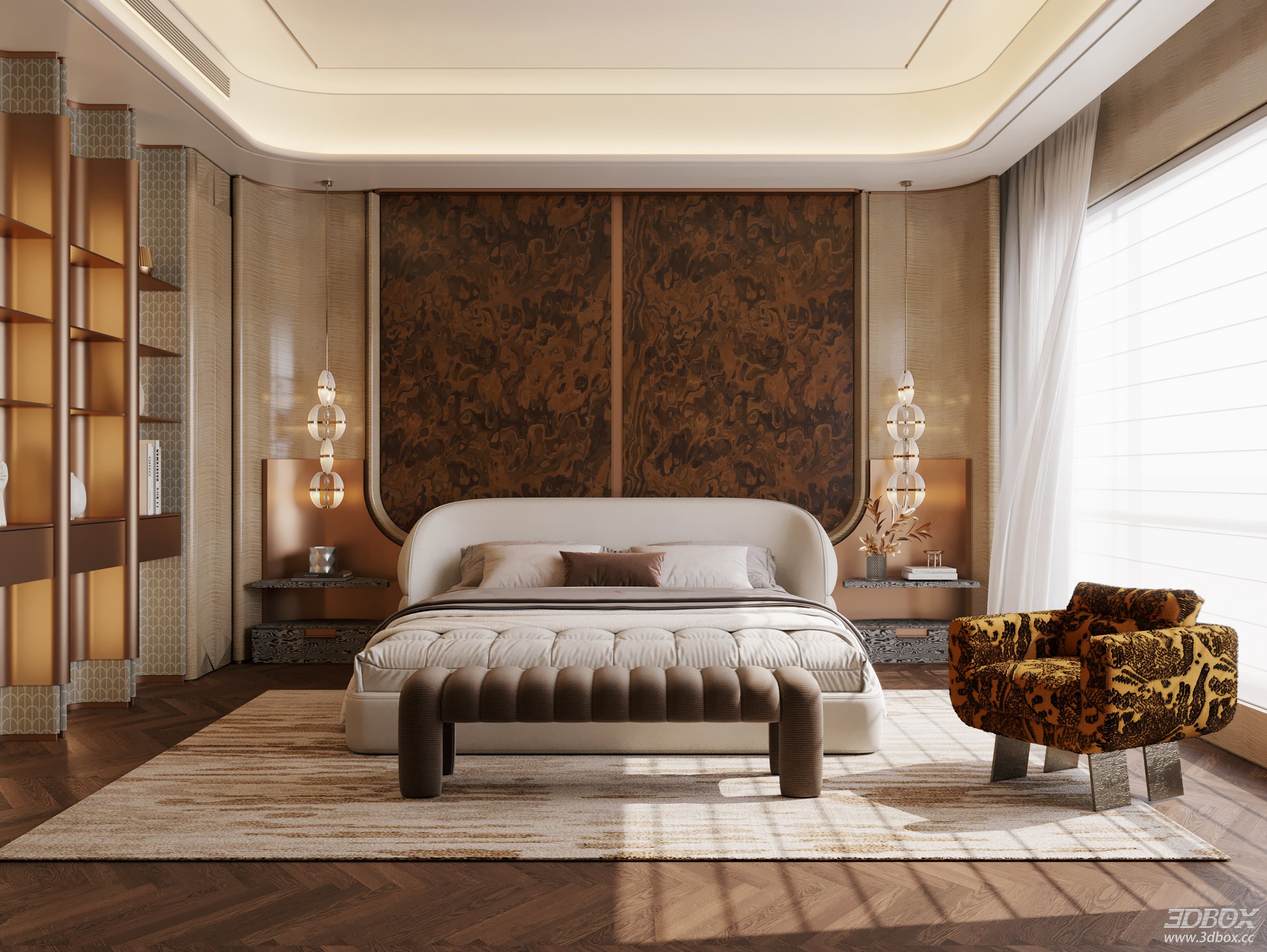 Modern Bedroom 3D Model