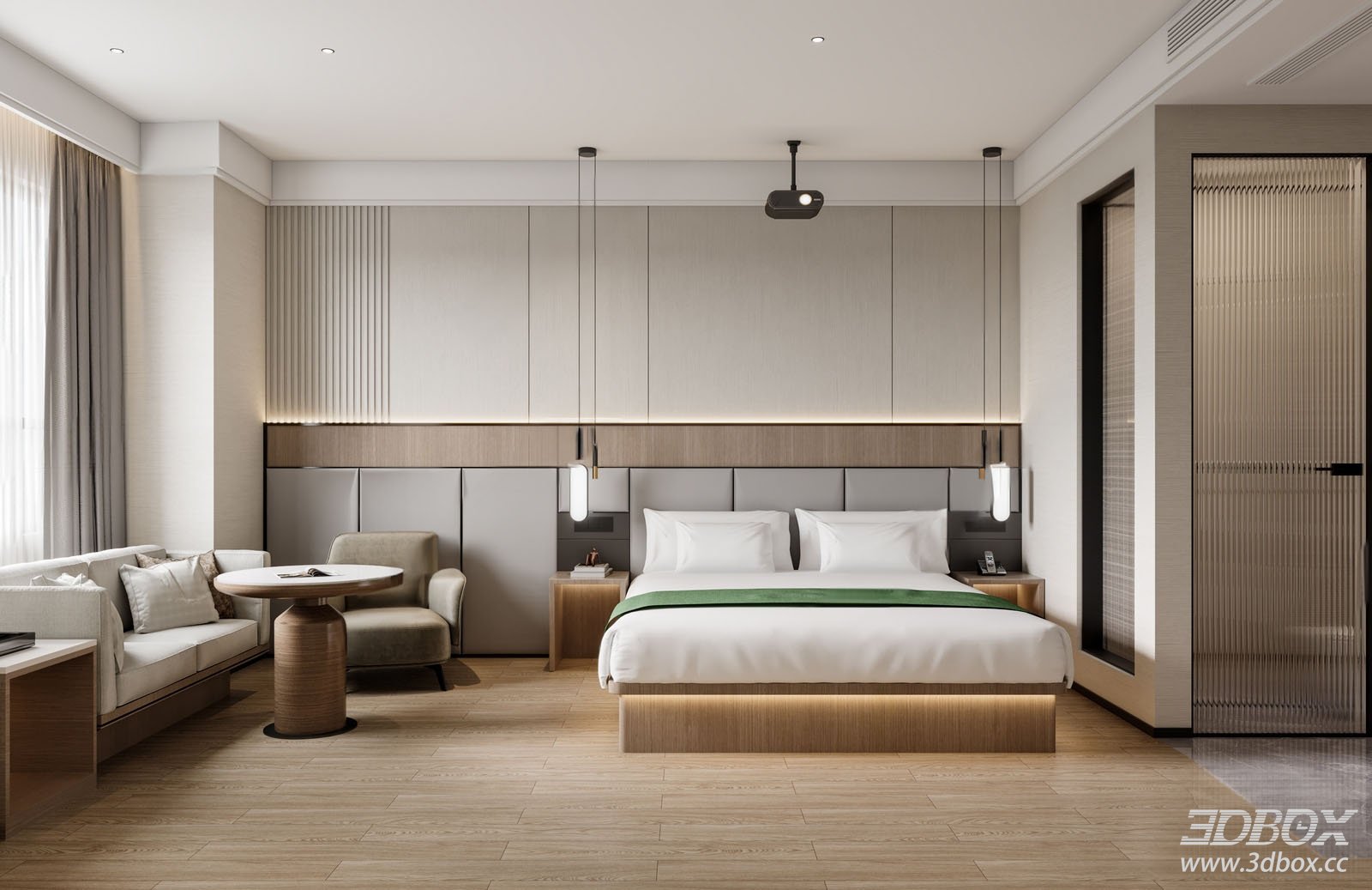 Modern Bedroom 3D Model
