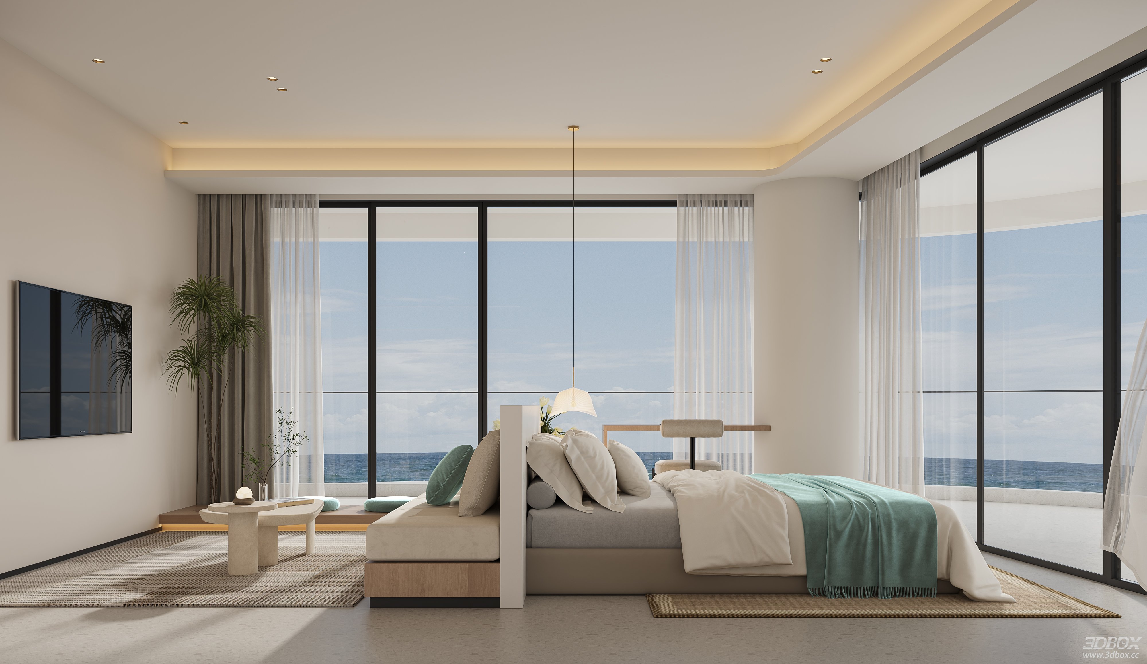 Modern Bedroom 3D Model