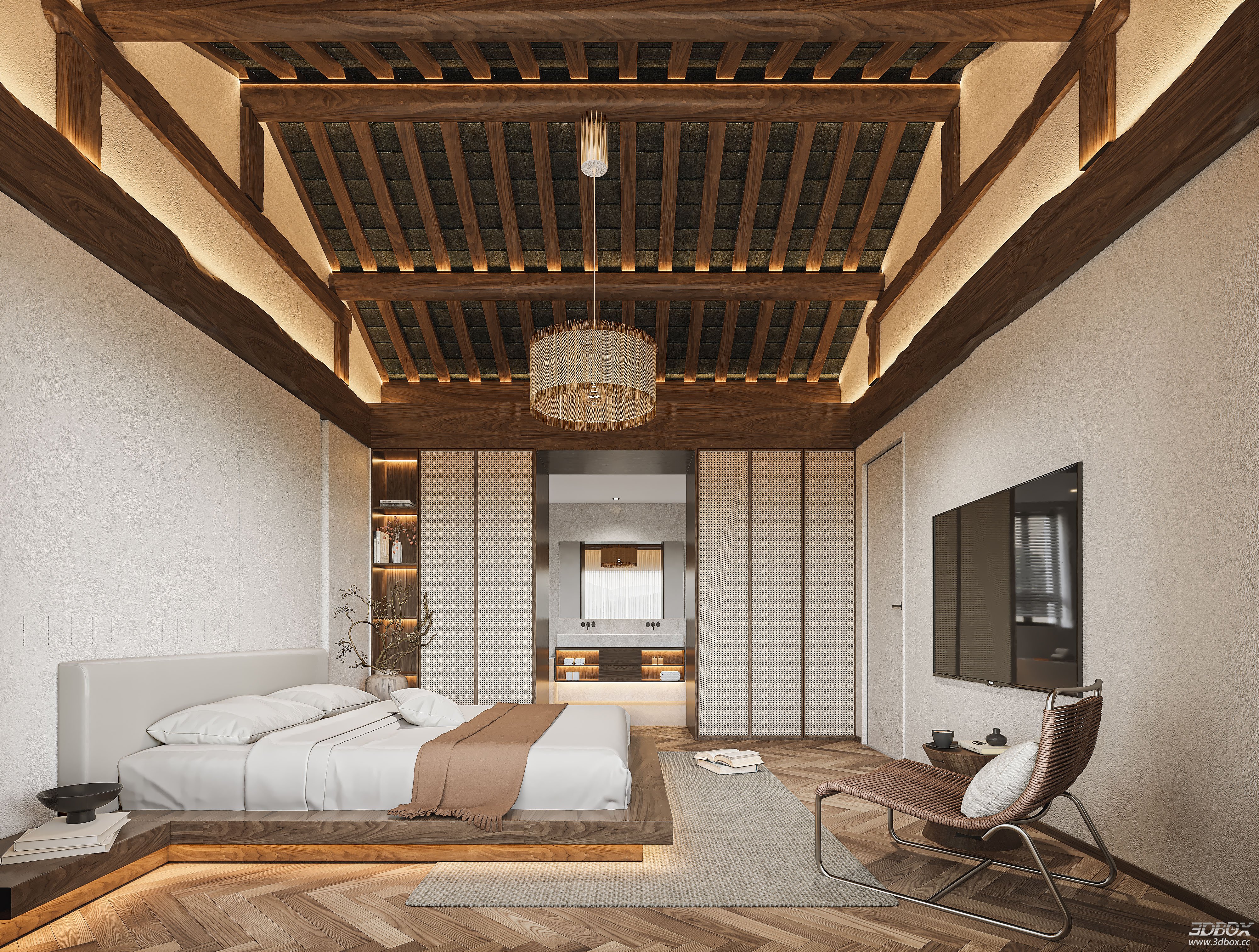 Modern Bedroom 3D Model