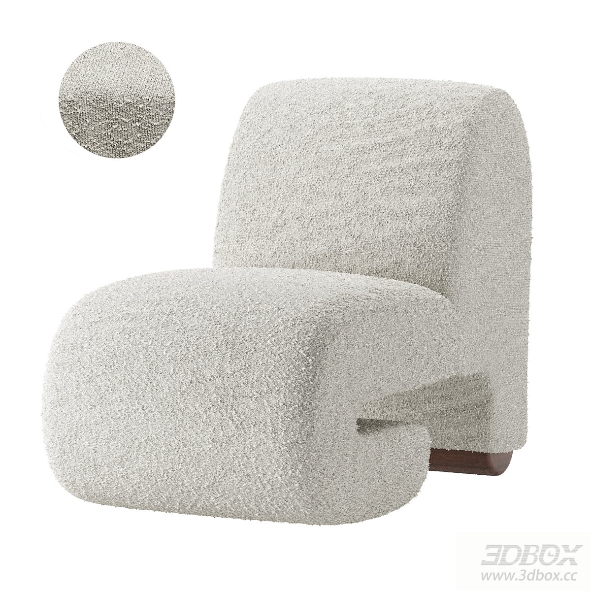Modern Armchair with Soft Fabric