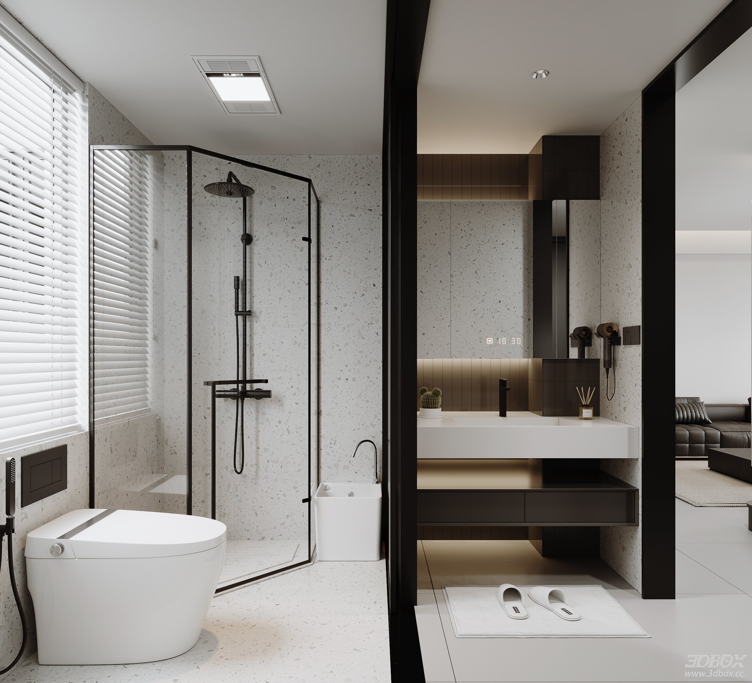 Modern Bathroom 3D Model
