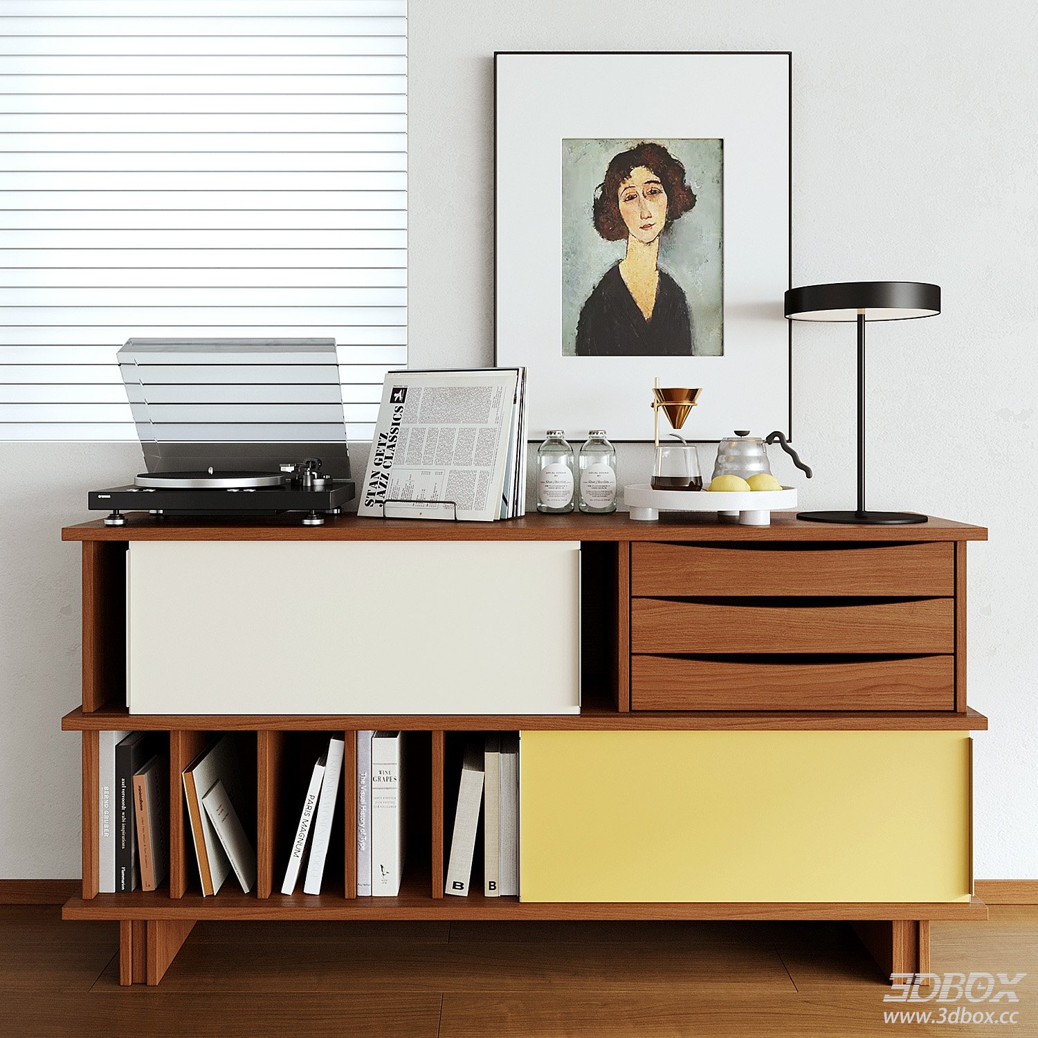 Modern Sideboard with Storage and Decor