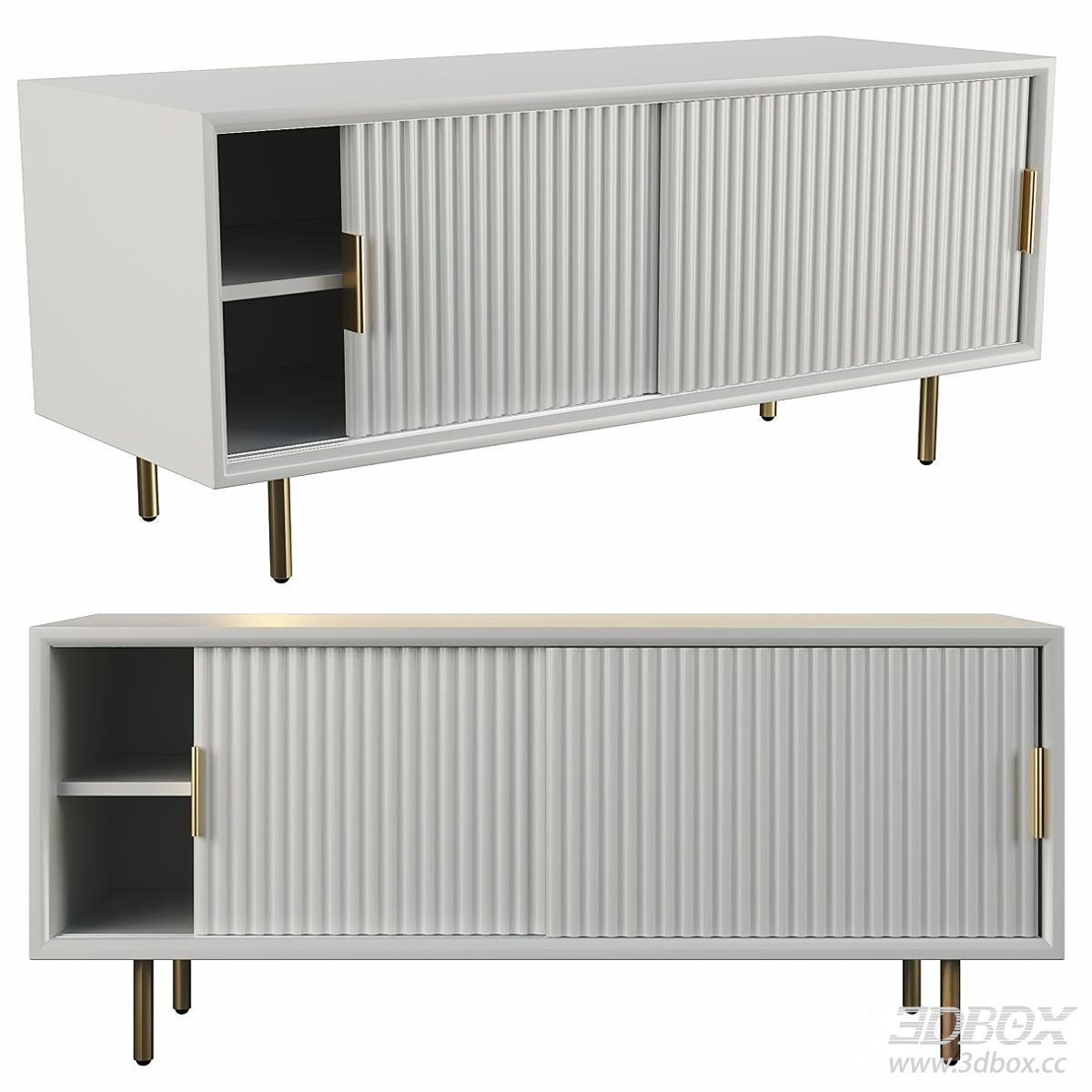 Modern TV Wall Cabinet 3D Model