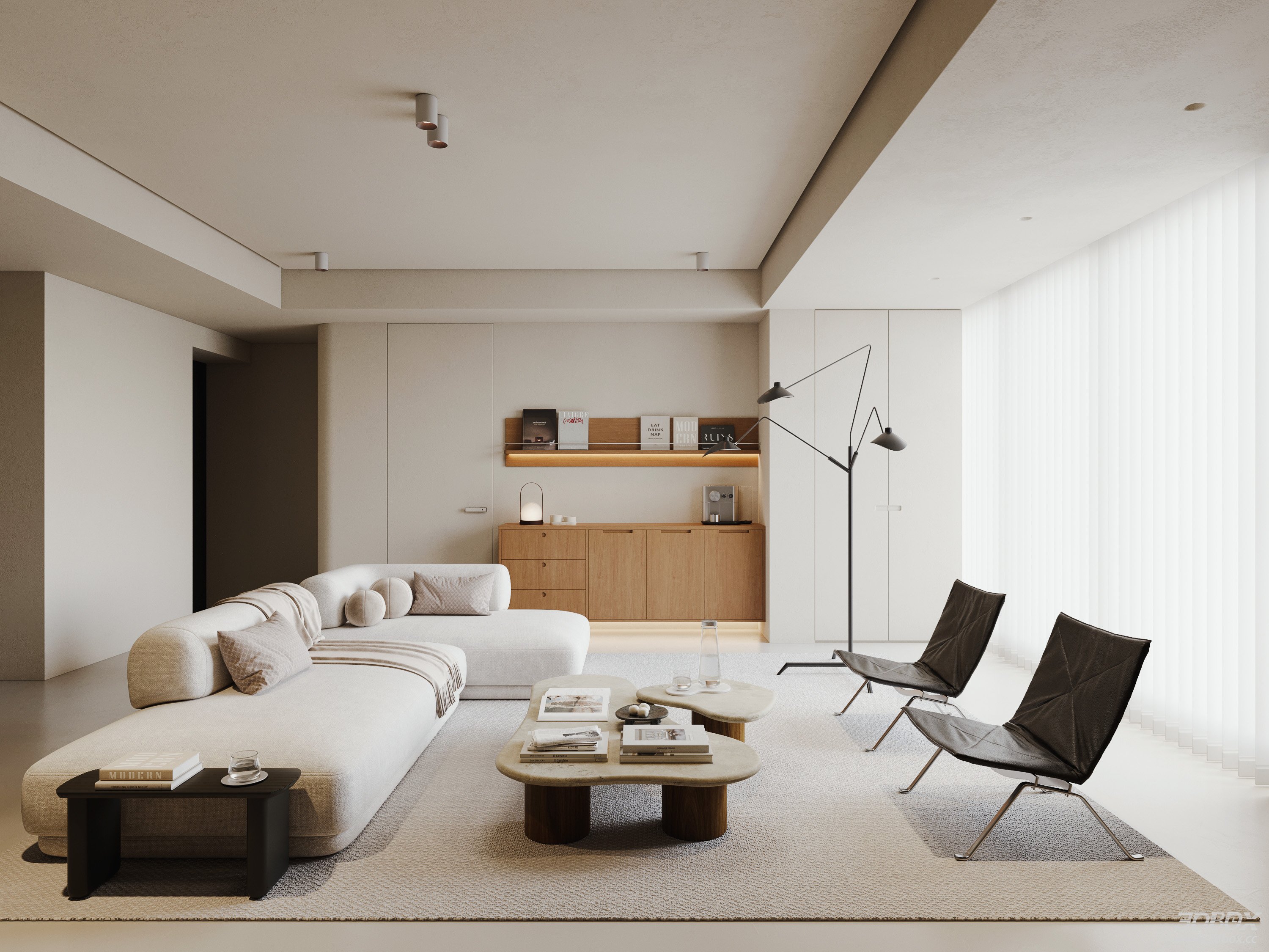 Modern Living Room 3D Model