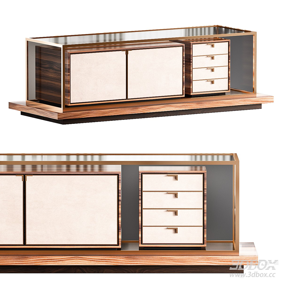 Modern Sideboard 3D Model
