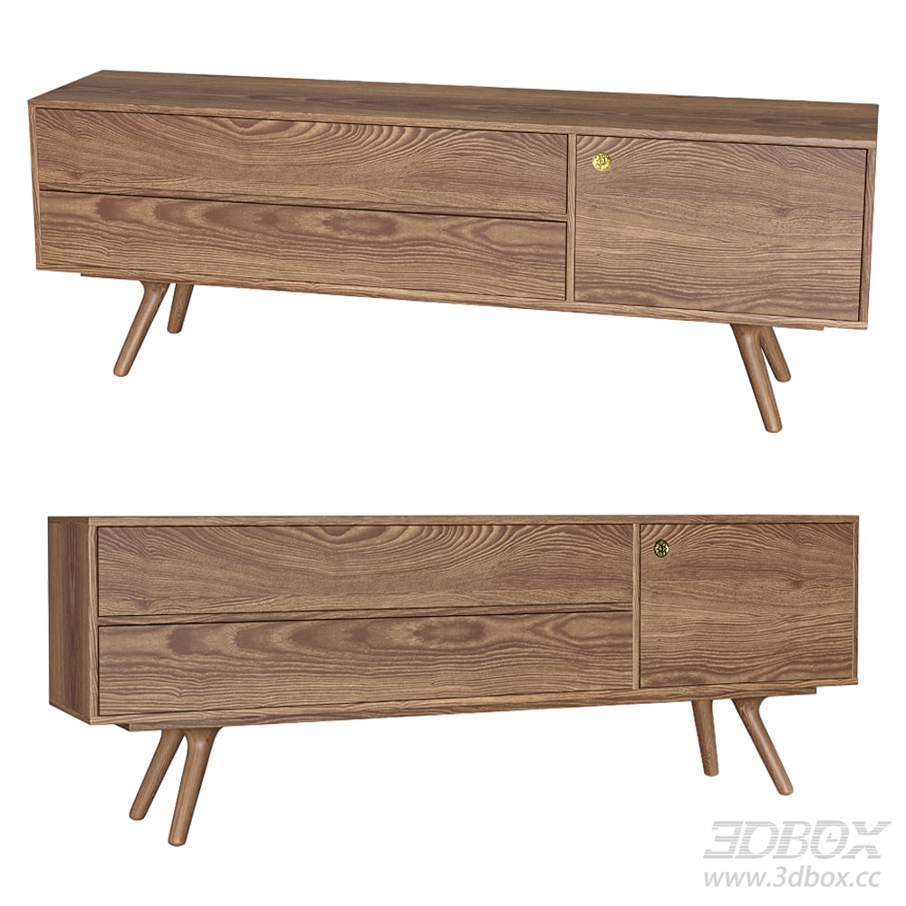 Modern Wooden TV Wall Cabinet Model