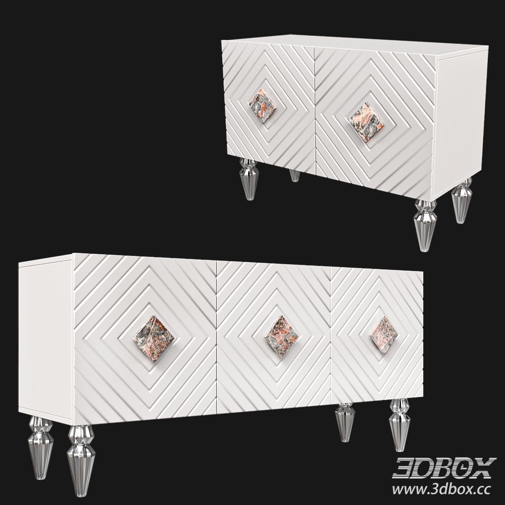 Modern Sideboard 3D Model