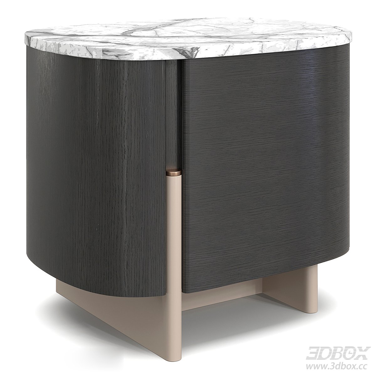 Modern Side Table with Marble Top