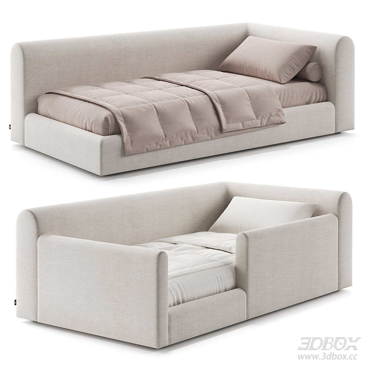 Modern Single - bed 3D Model