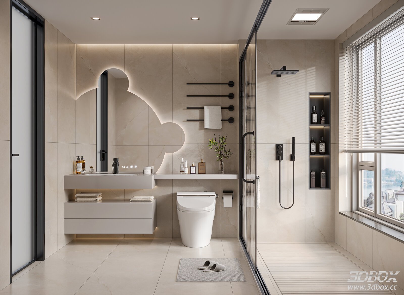 Modern Bathroom 3D Model