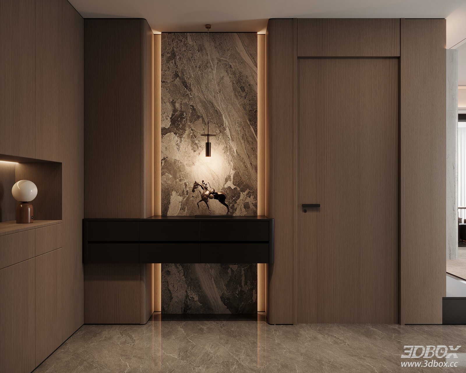 Modern Italian Entryway Shoe Cabinet