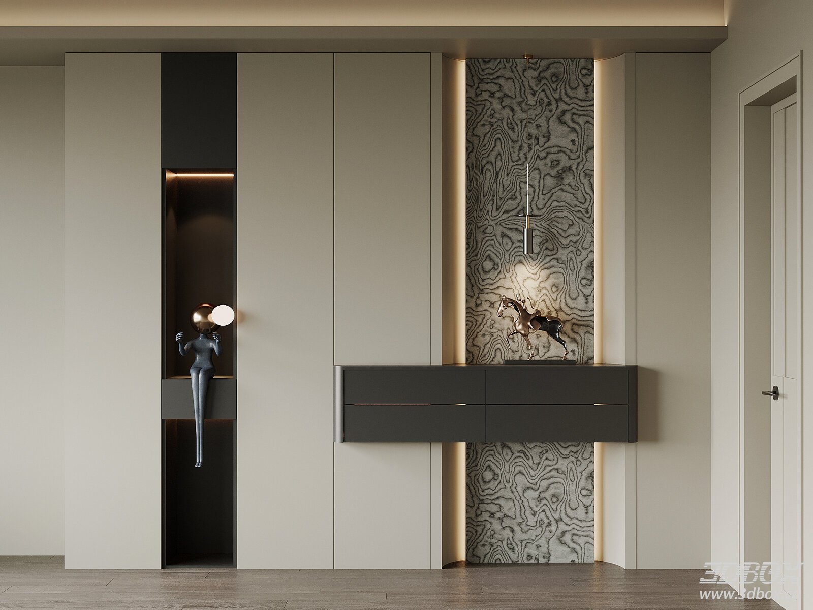 Modern Entryway Shoe Cabinet