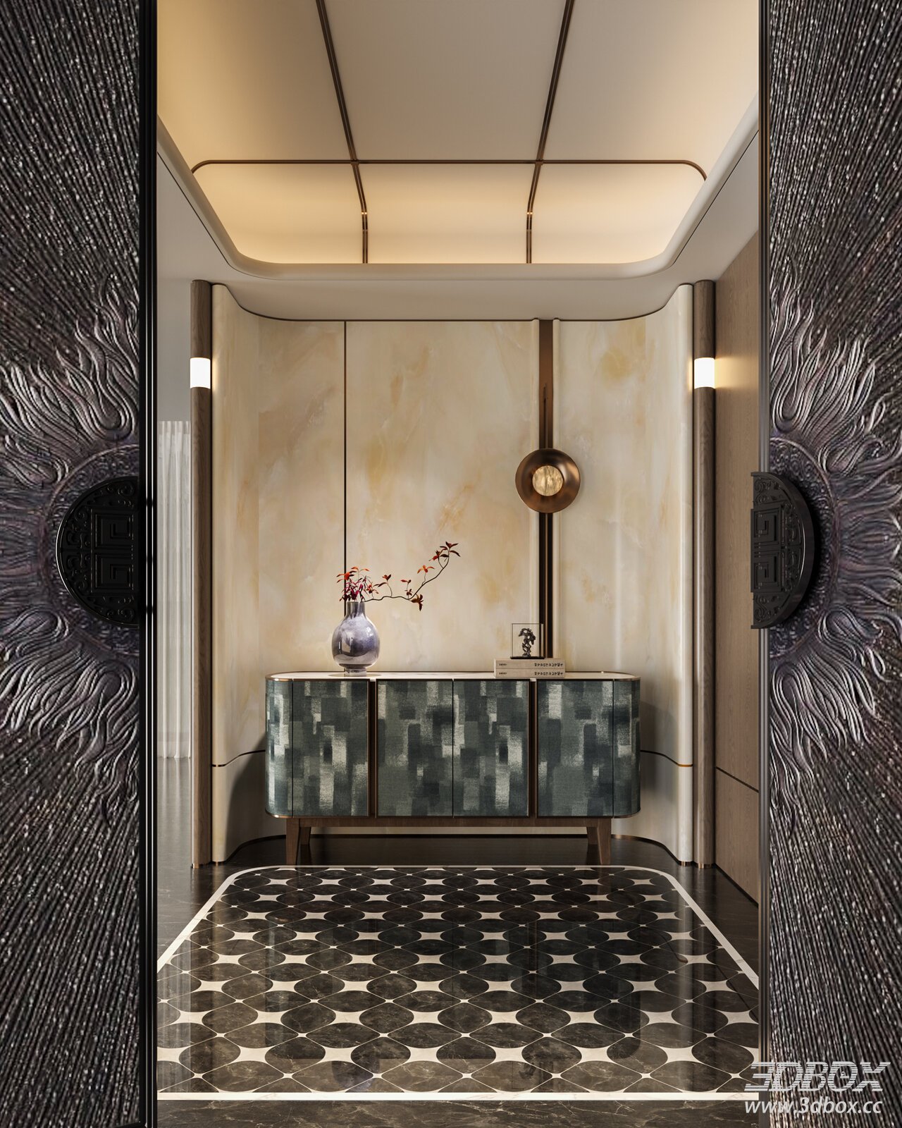 Modern Song Style Entrance Entryway