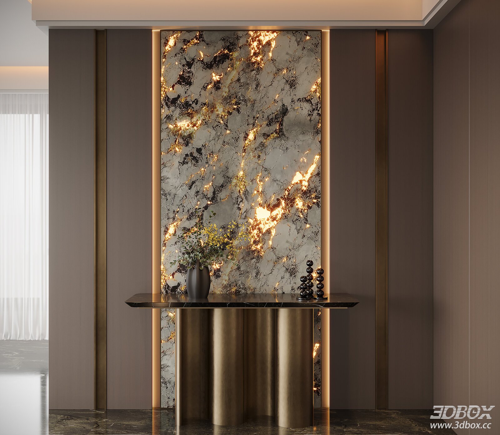 Modern Italian Entryway Entryway Translucent Stone