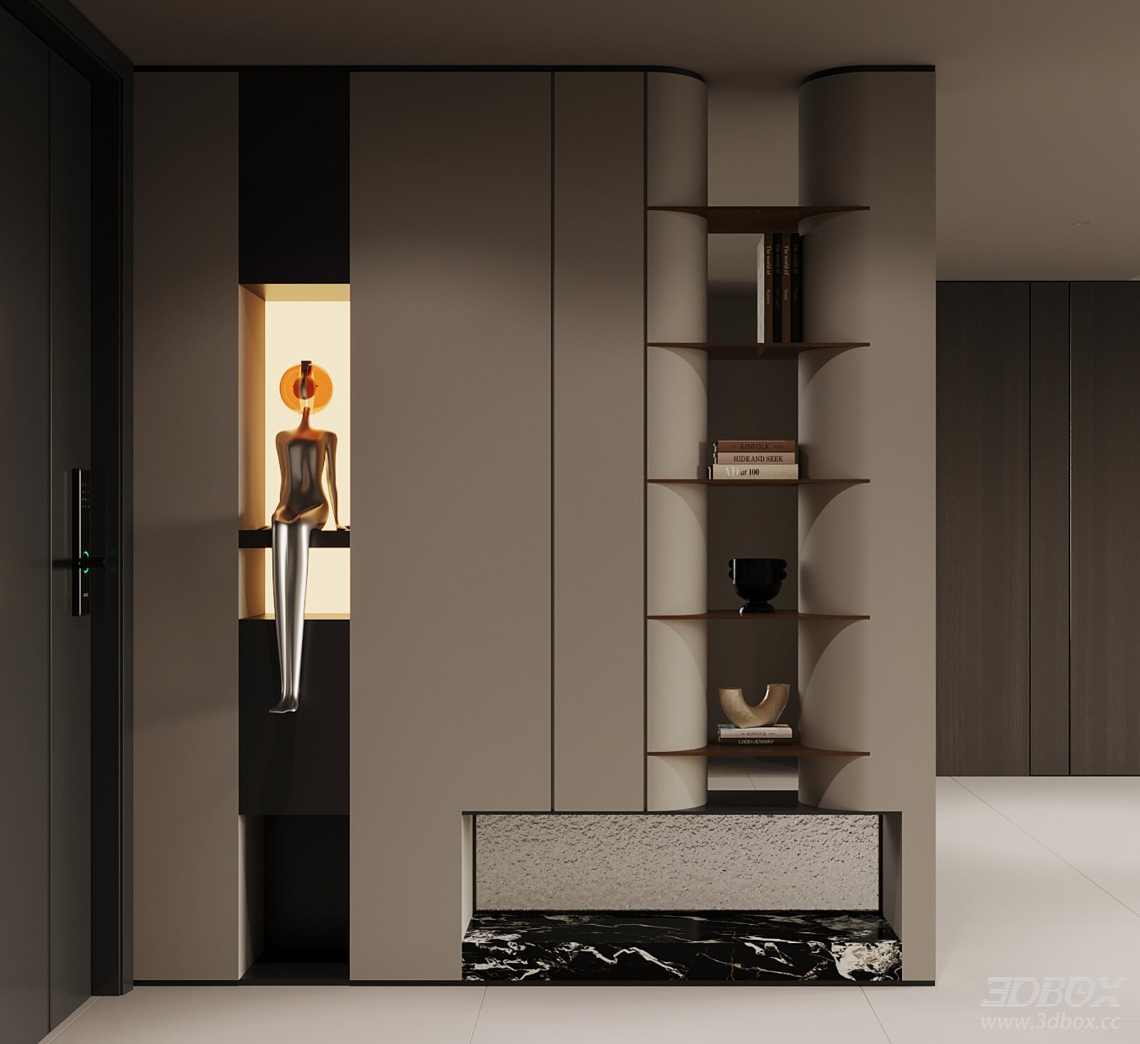 Modern Entryway Shoe Cabinet
