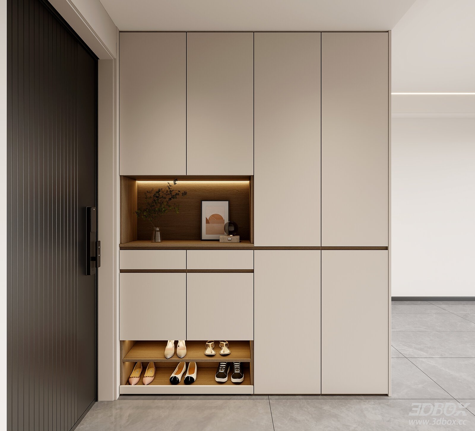 Modern Shoe Cabinet Entryway