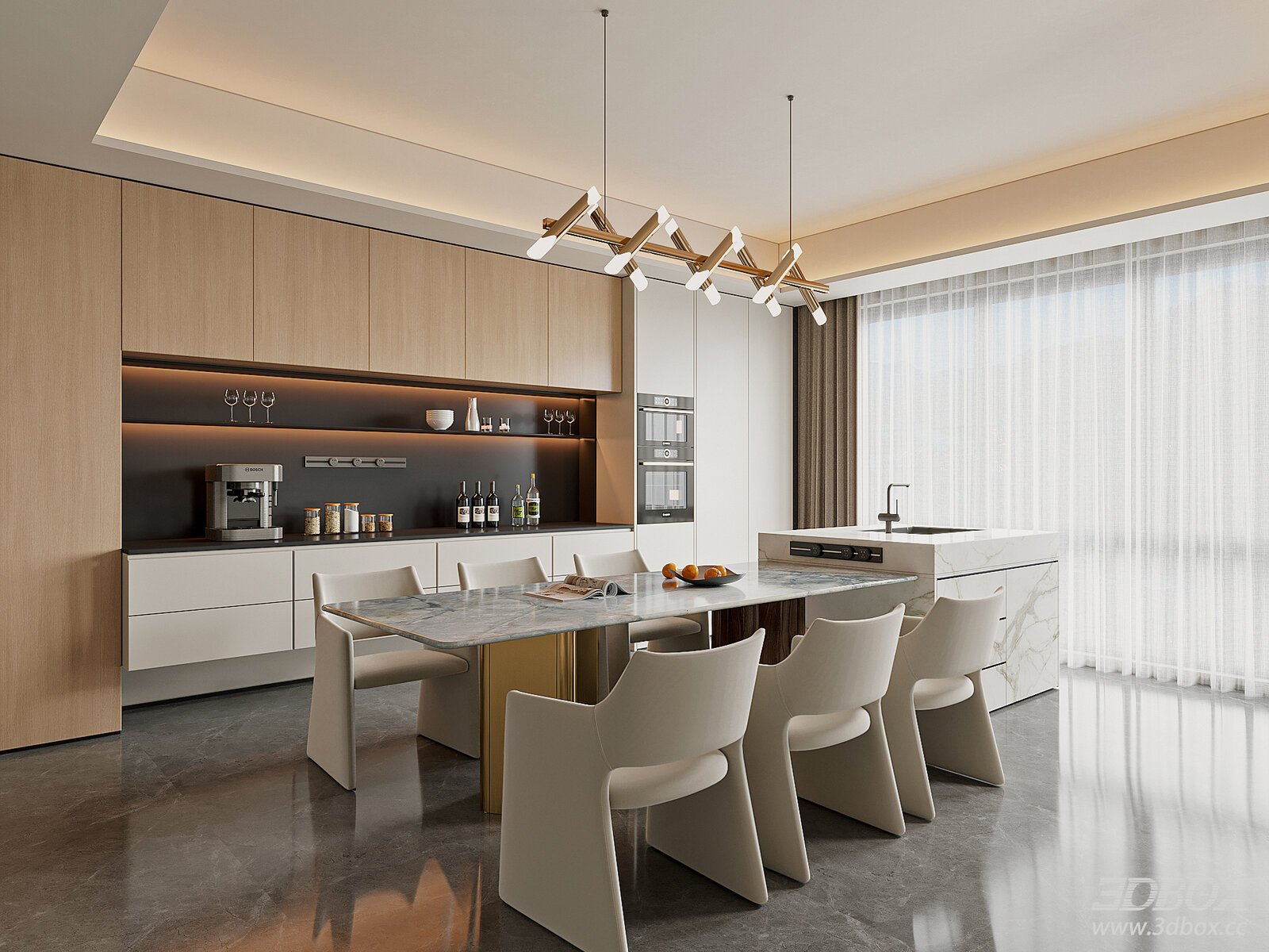 Modern Light Luxury Dining Room