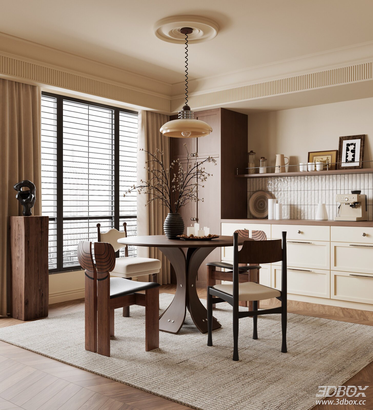 French Vintage Dining Room