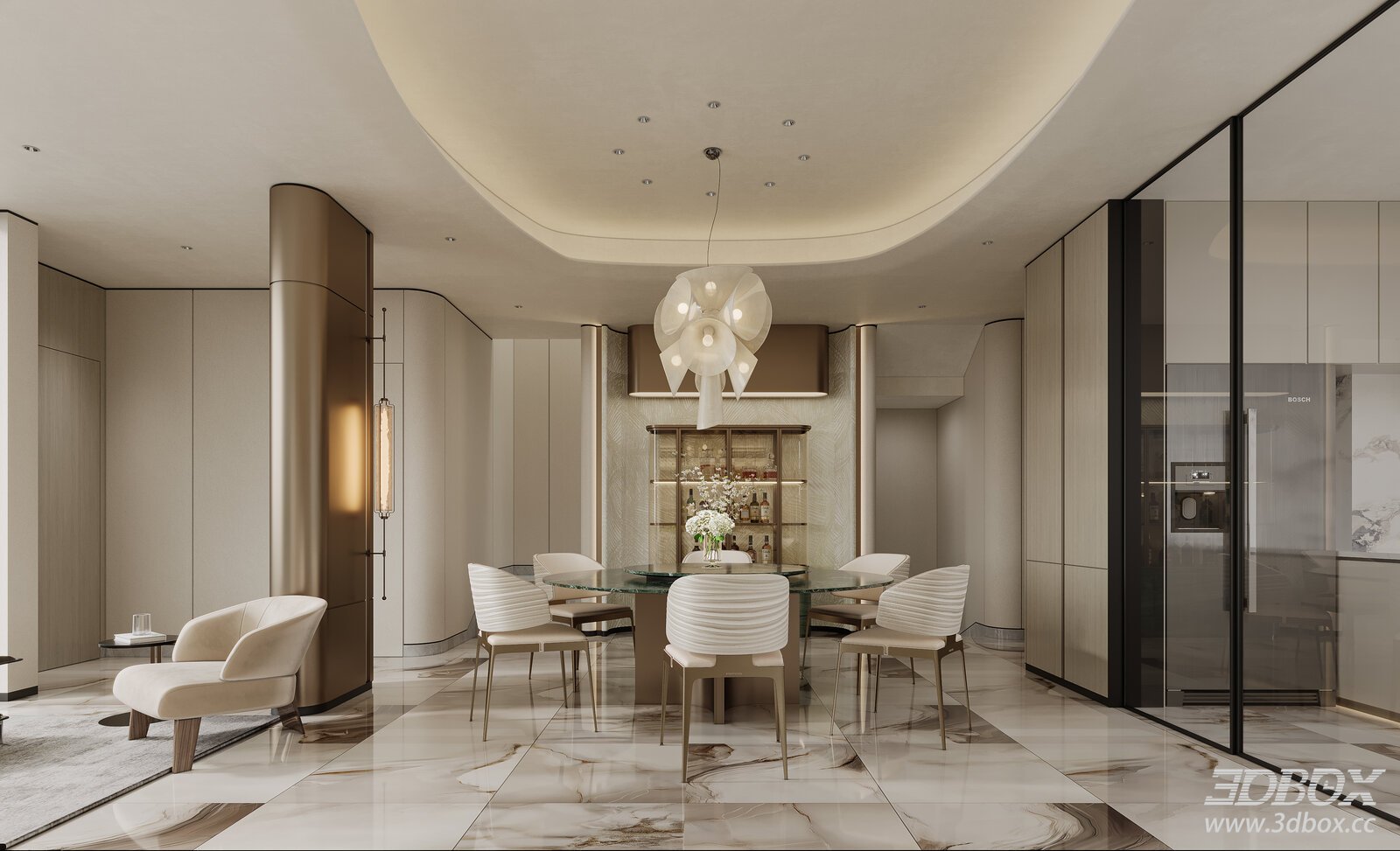 Modern Light Luxury Dining Room