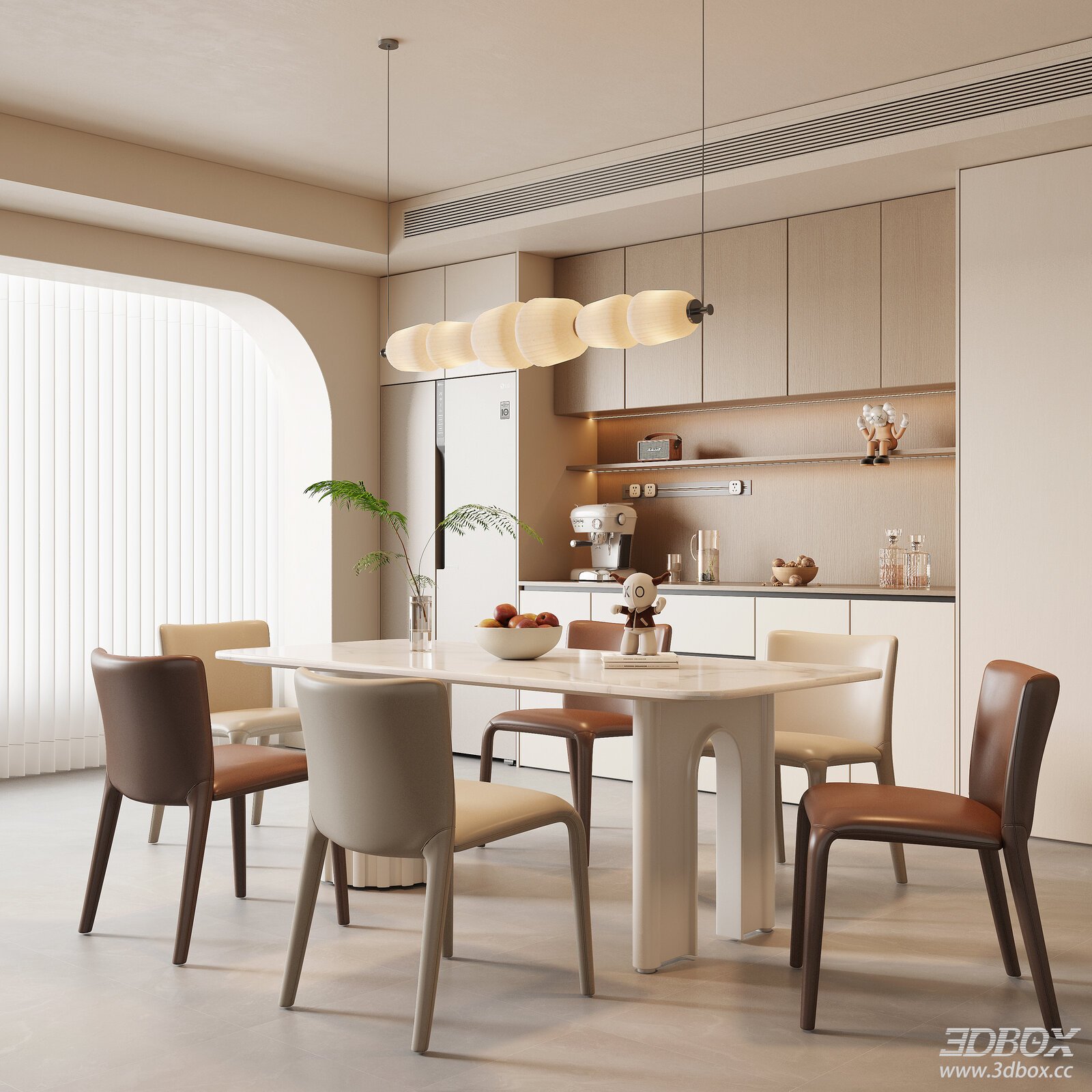 Modern Cream Style Dining Room