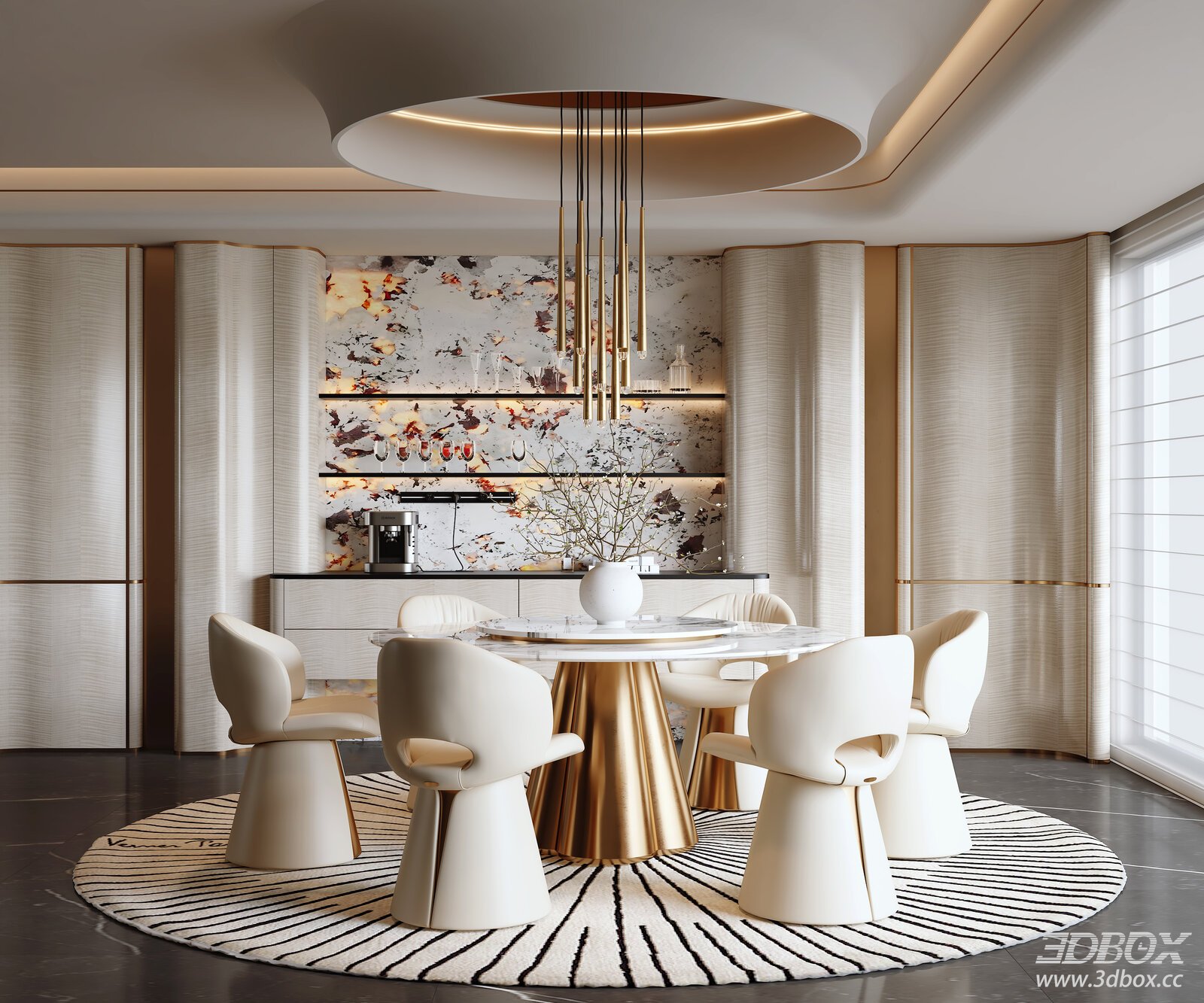 Modern Light Luxury Dining Room