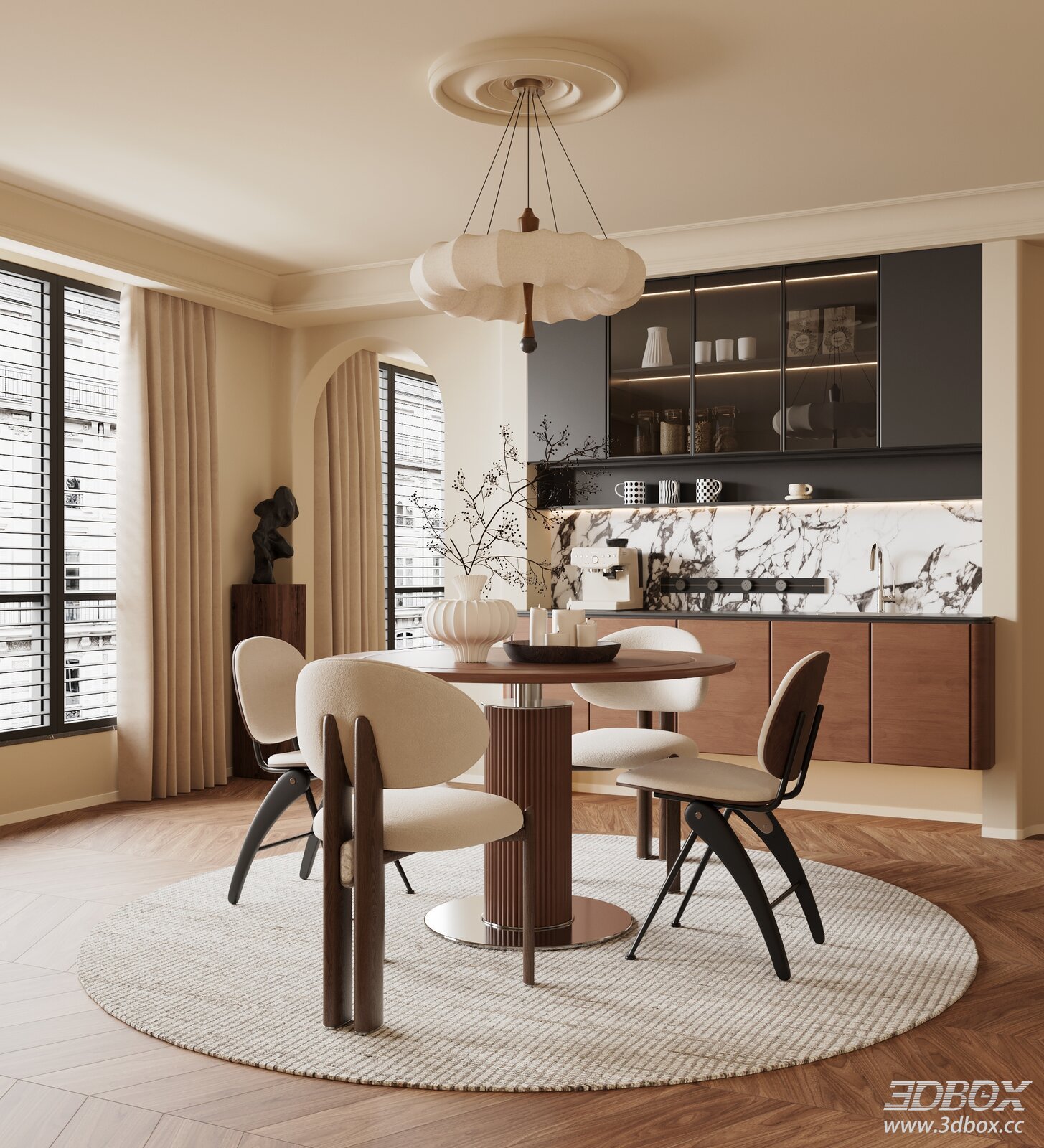 French Vintage Dining Room