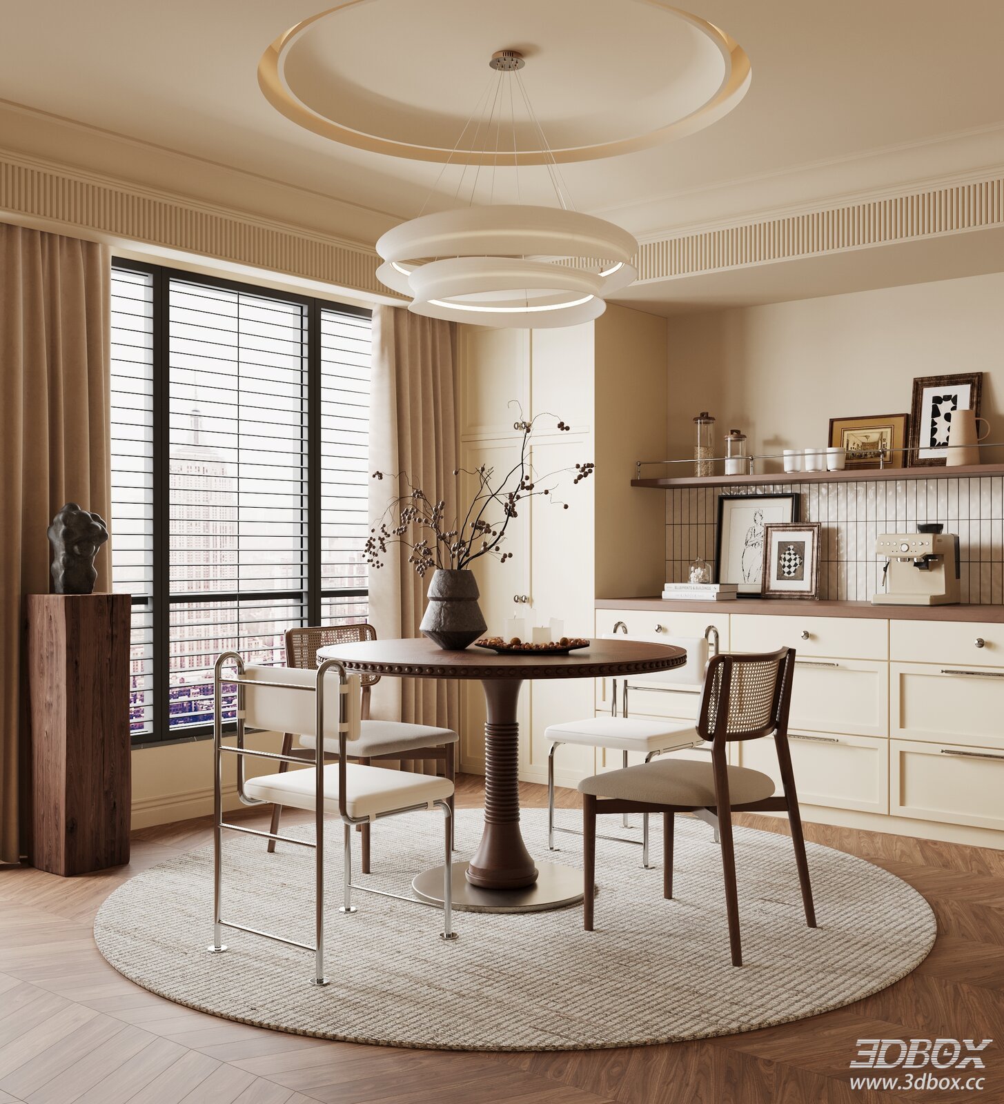 French Vintage Dining Room