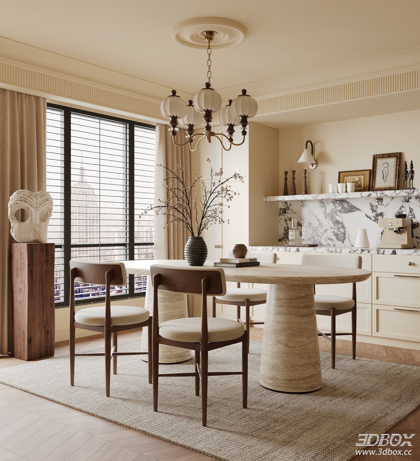 French Vintage Dining Room