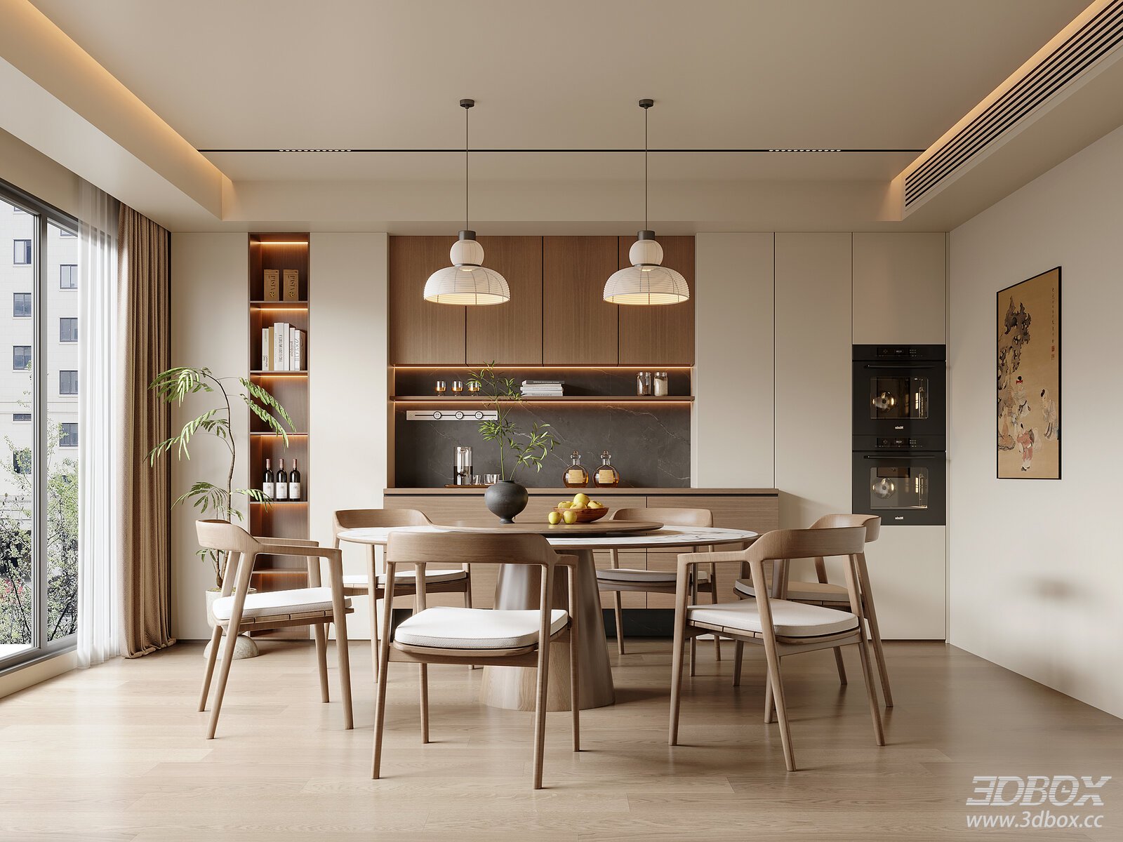 New Chinese Song Style Dining Room