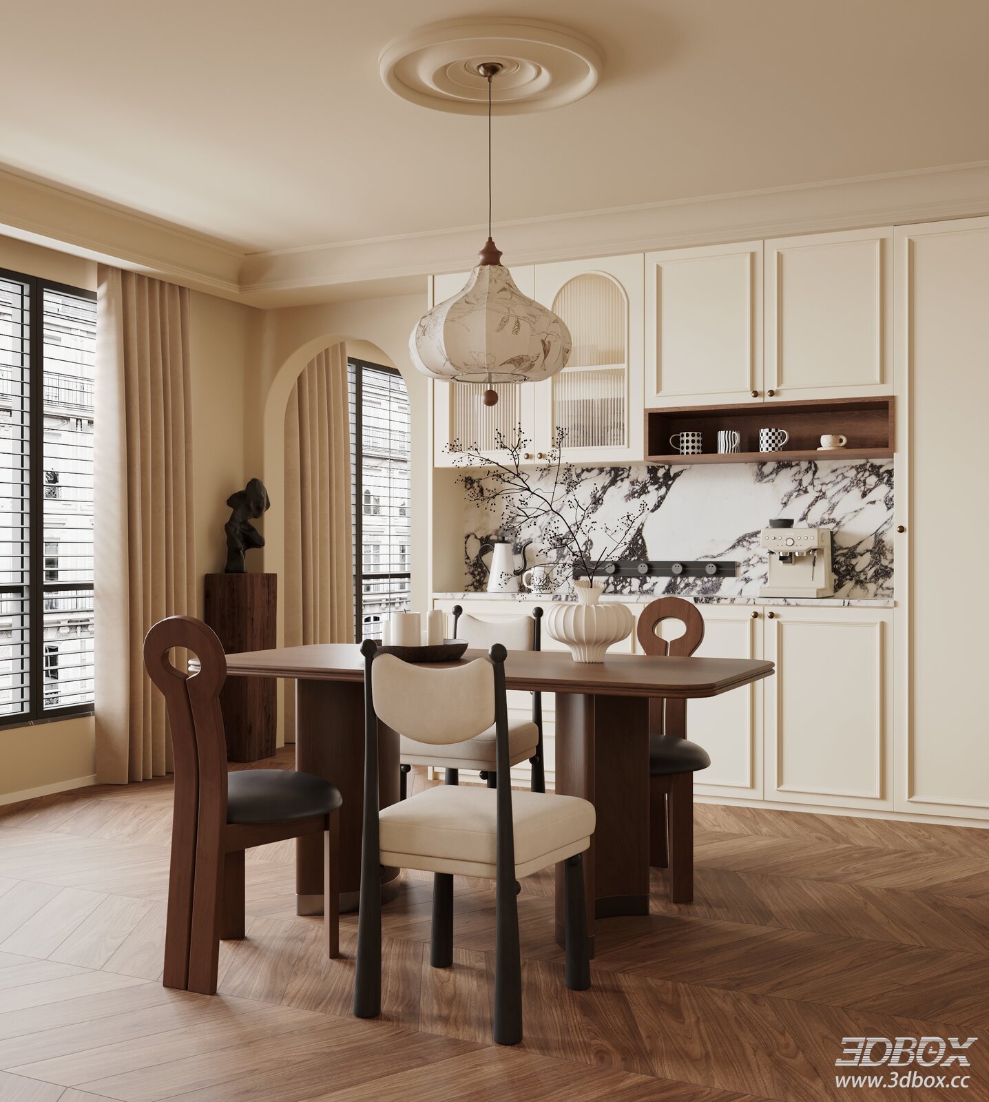 French Vintage Dining Room
